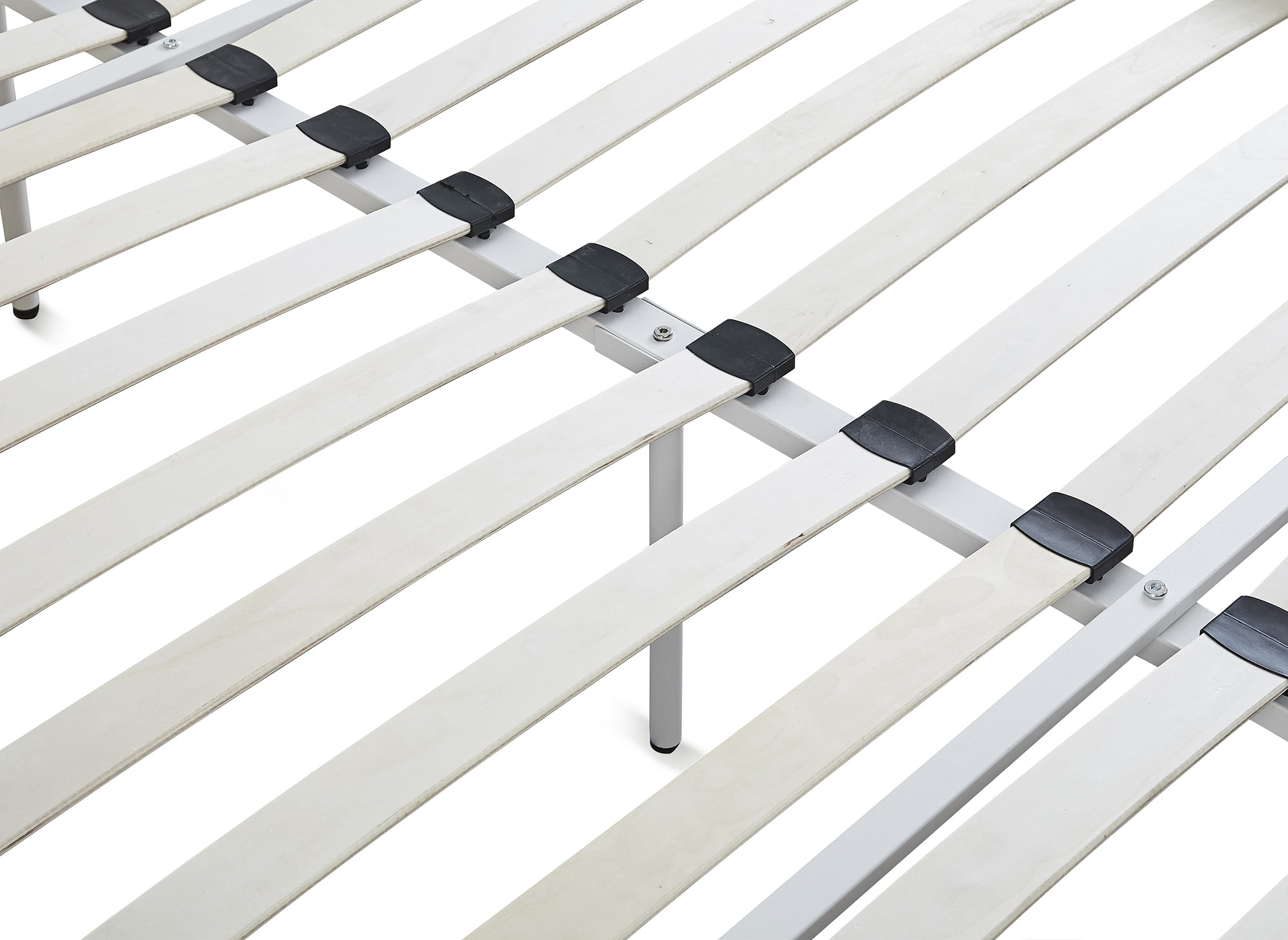 KADY Doppelbett aus weißem Metall 140 x 190 cm