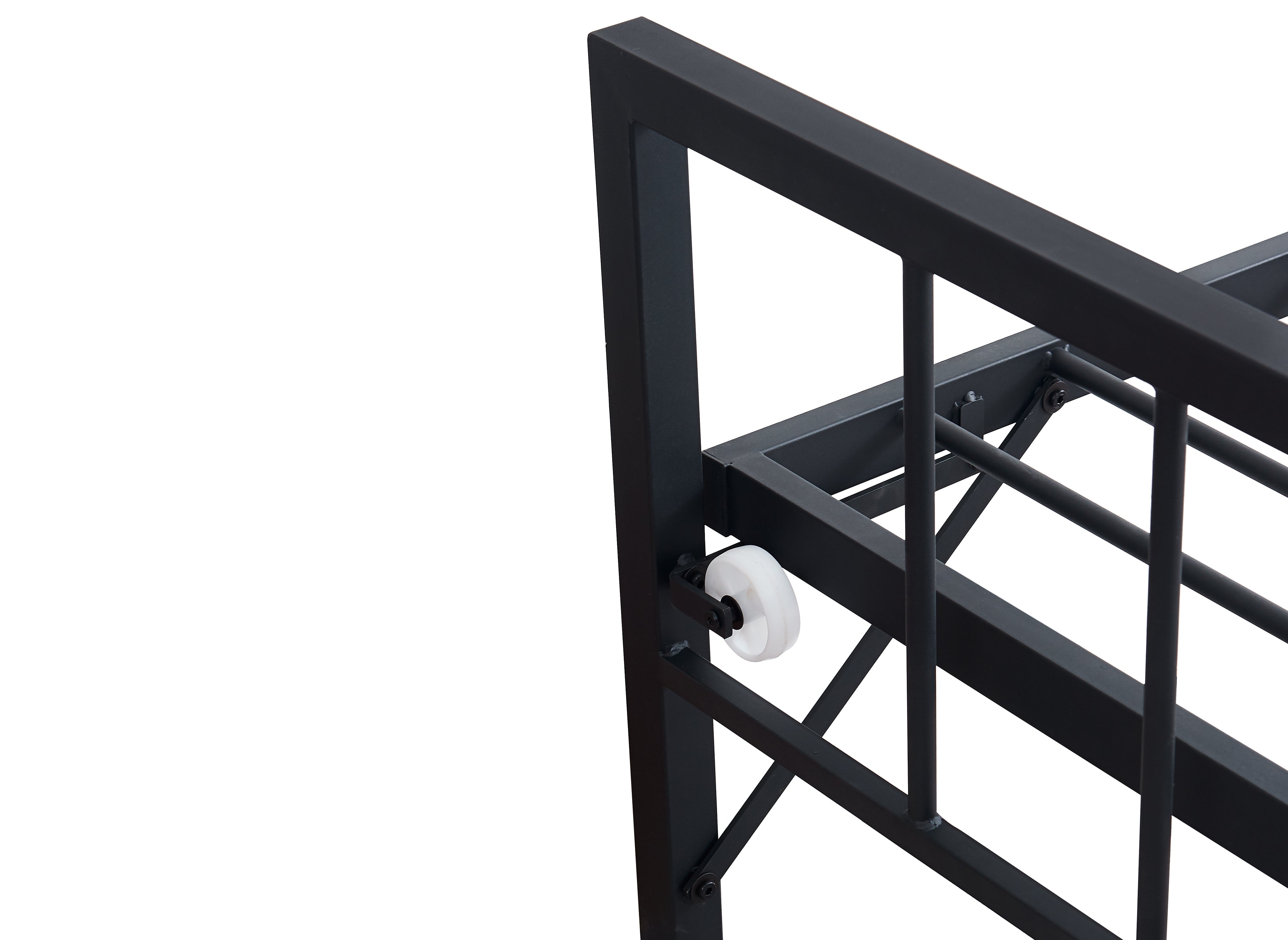 TORRY ausziehbares Tagesbett aus schwarzem Metall 90 x 190 cm