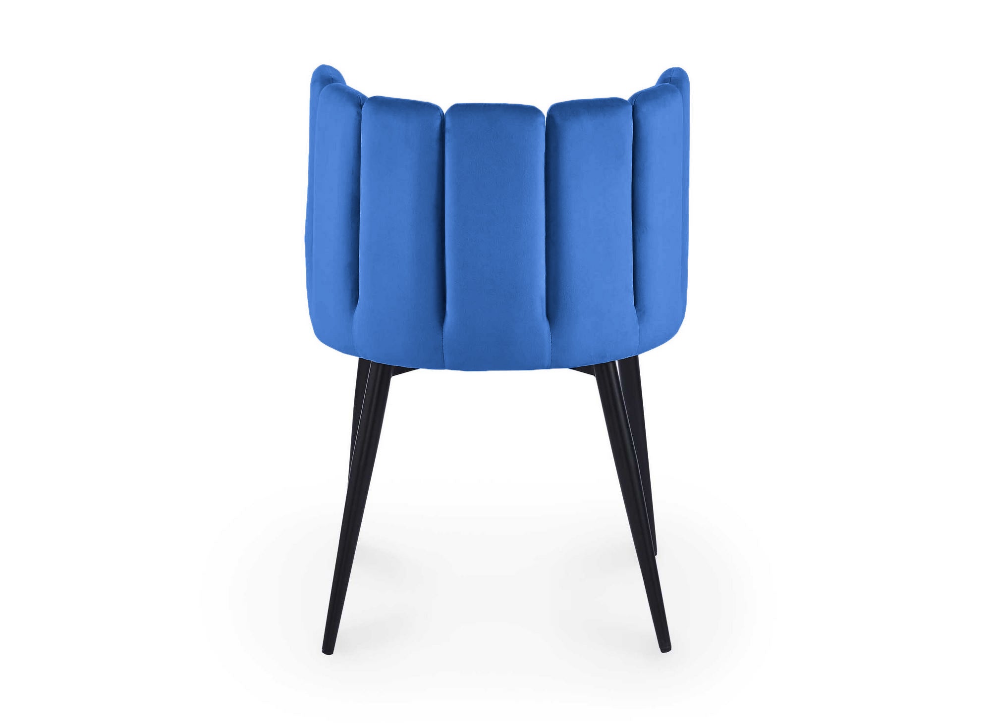 2er-Set DEBBY Designer-Stühle aus blauem Samt