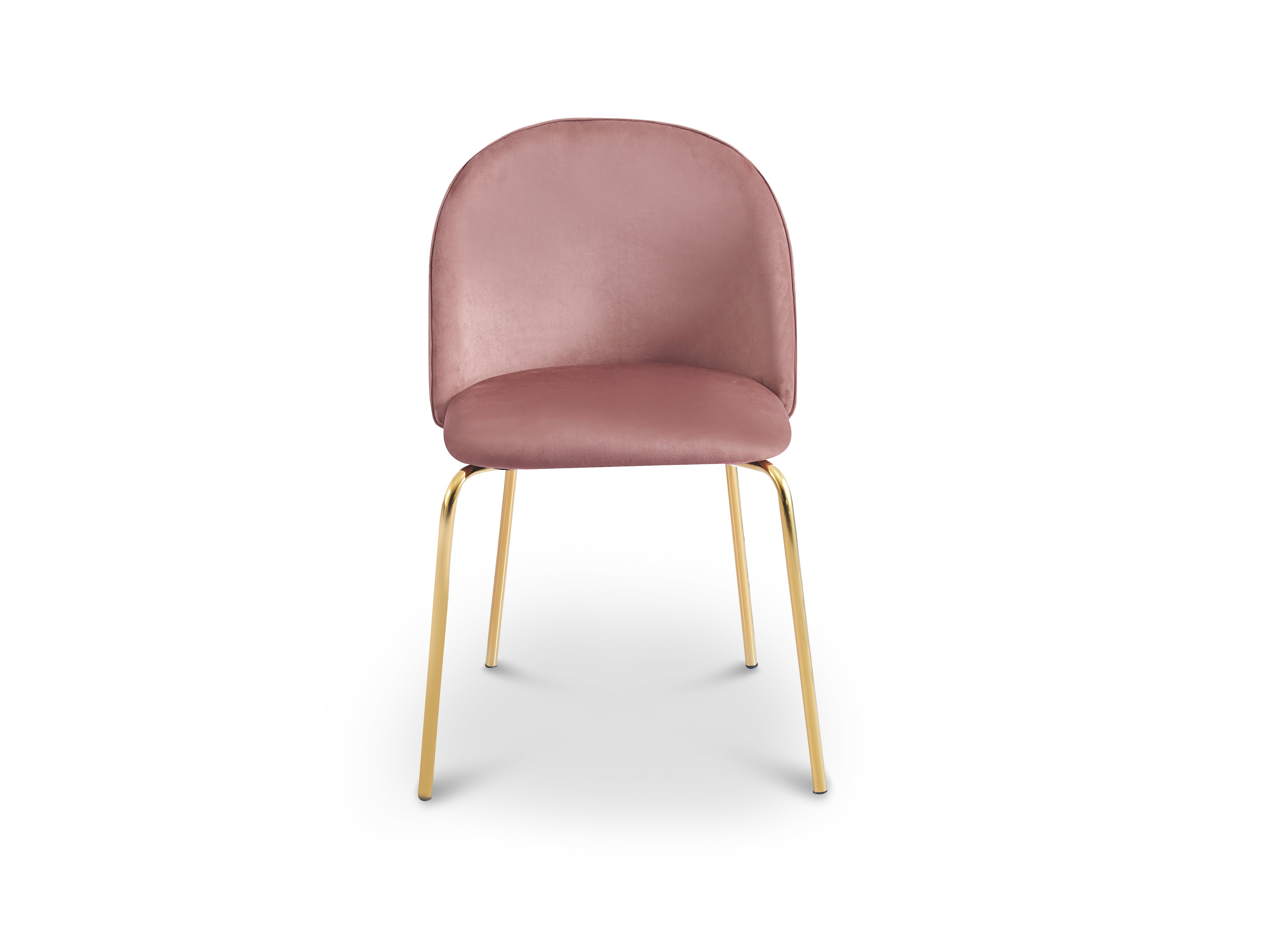 2er-Set Designerstühle aus rosa Samt ARABEL