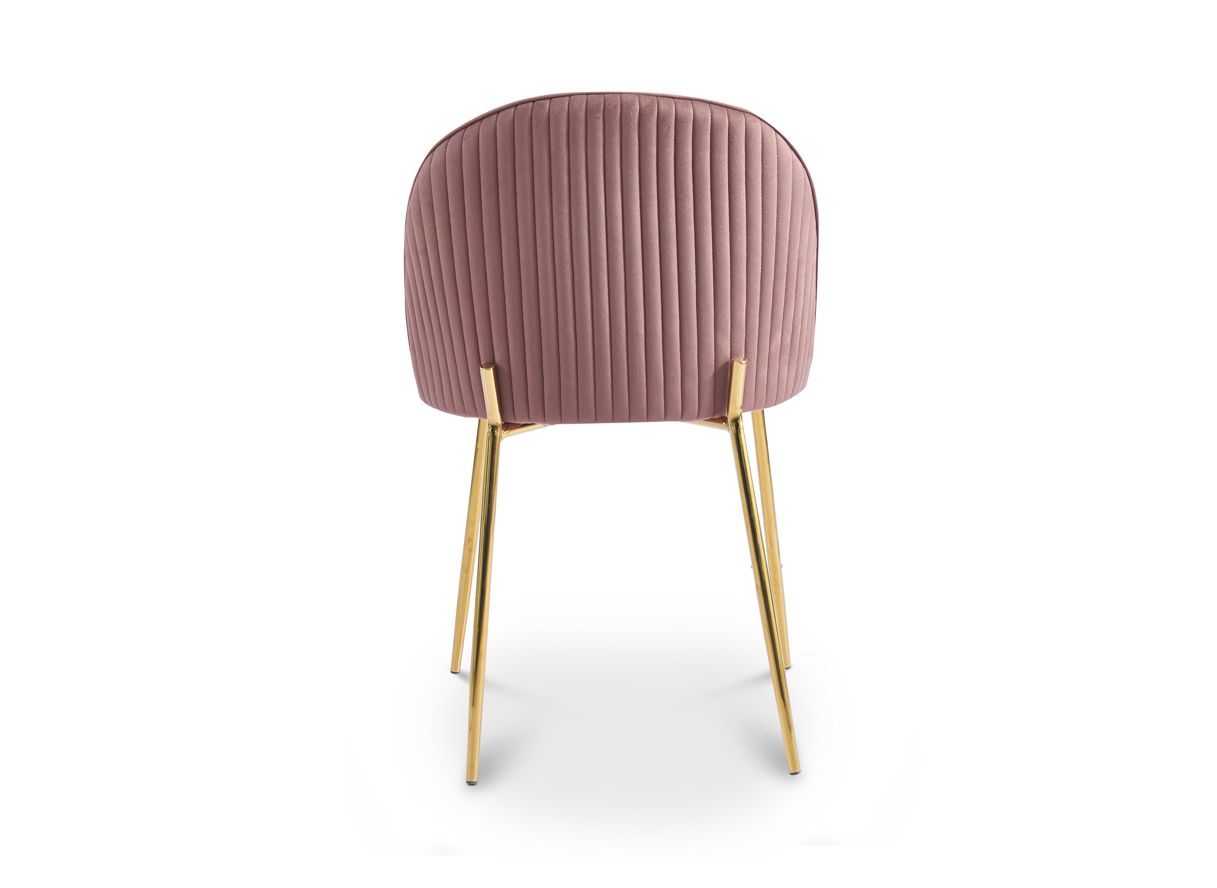 2er-Set Designerstühle aus rosa Samt ARABEL