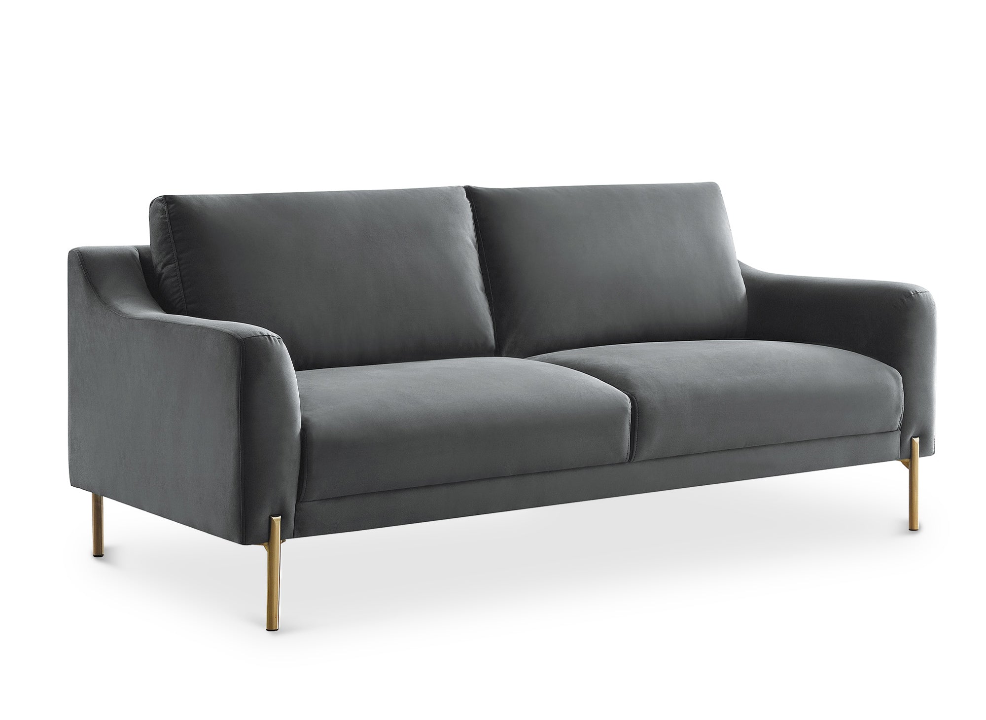 CELINE 2-Sitzer-Sofa aus grauem Samt