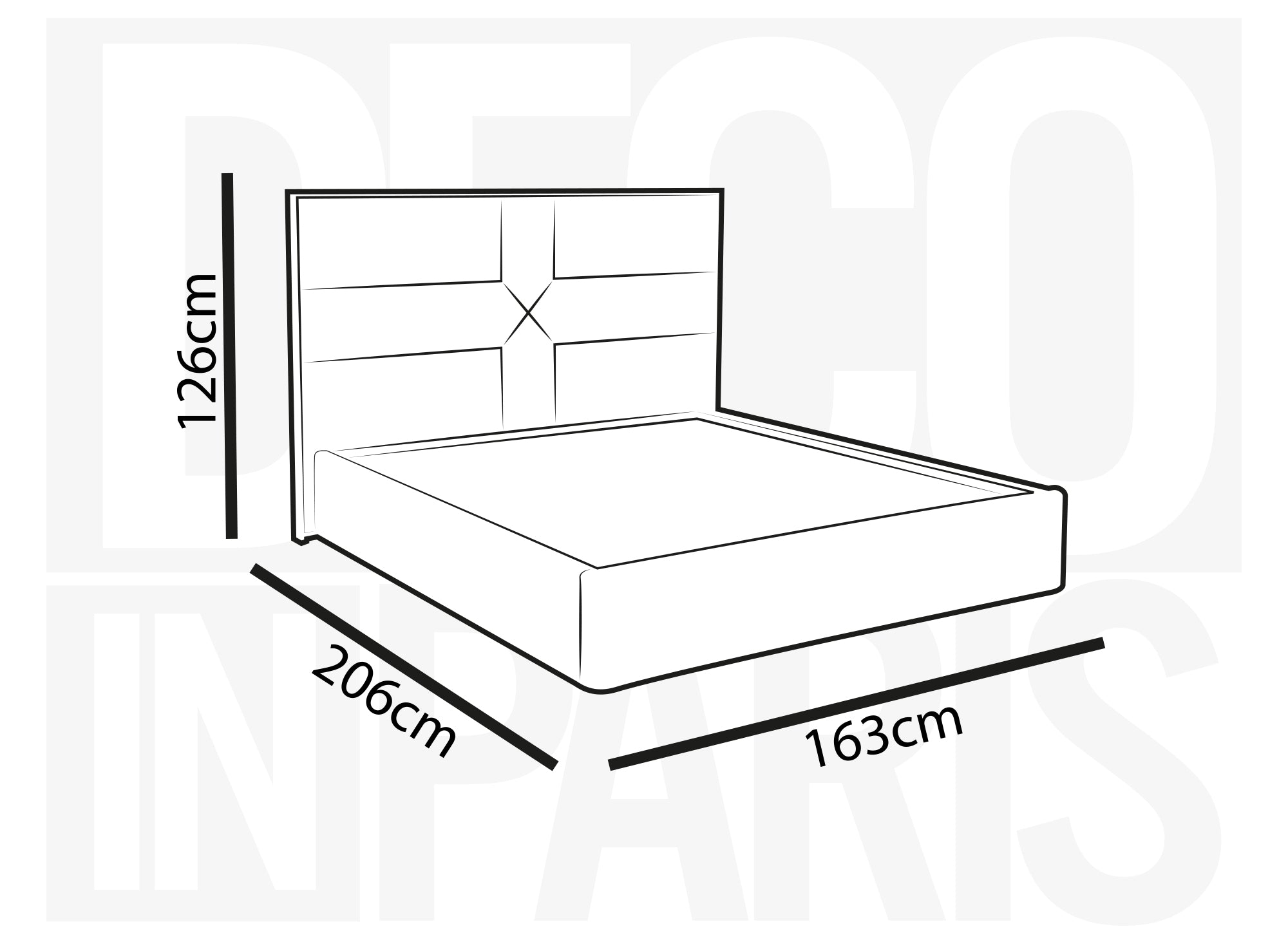 DAVINA Designer-Bett mit Stauraum, 140 x 190 cm, Samt, grau