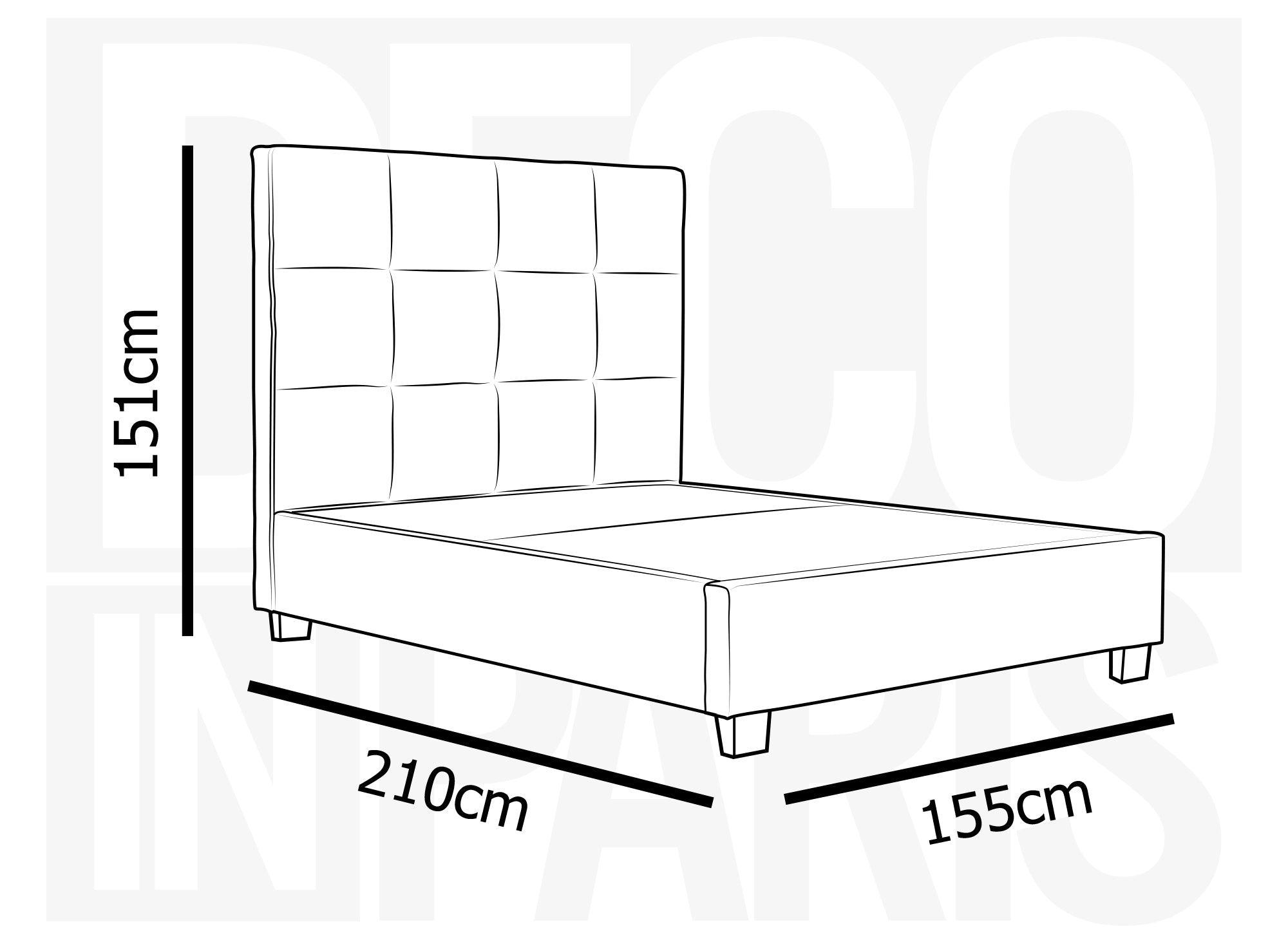 CAROLINE Designer-Bett mit Stauraum, Samt, grau, 140 x 190 cm