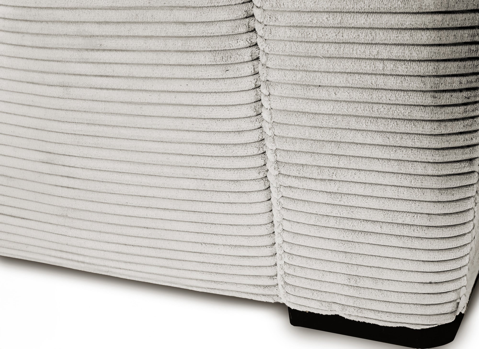 LOUNA 3-Sitzer-Schlafsofa aus beigem Cord mit Expressöffnung