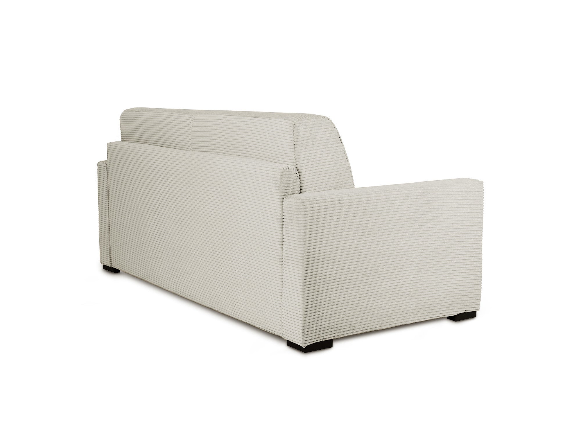 LOUNA 3-Sitzer-Schlafsofa aus beigem Cord mit Expressöffnung