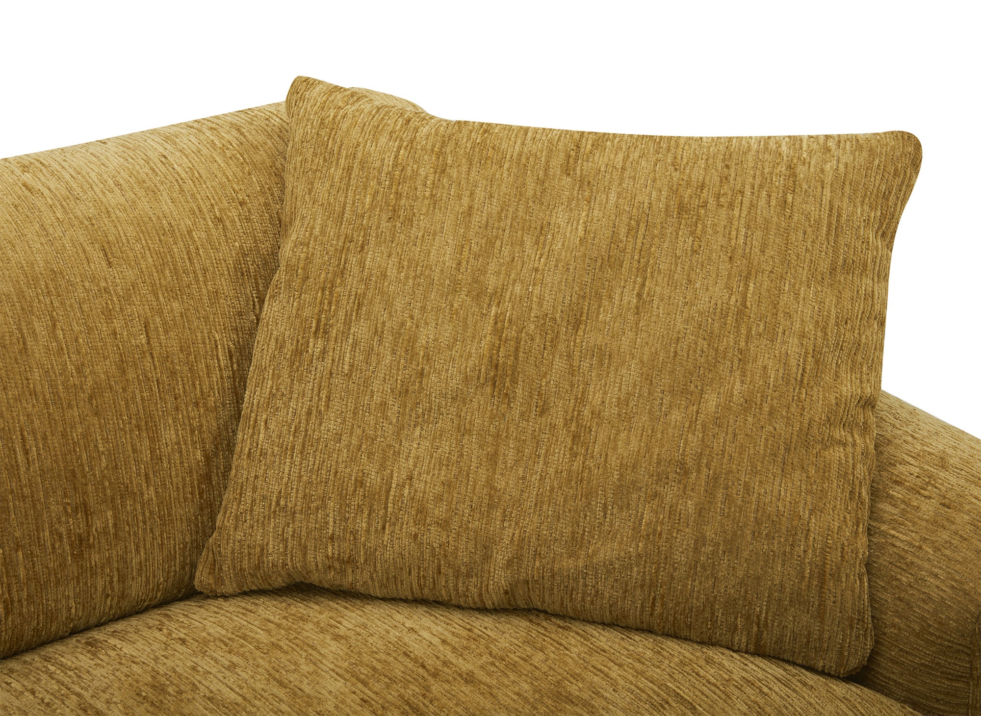 Elektrisches 2-Sitzer-Relaxsofa HELOISE aus senfgelb meliertem Samt