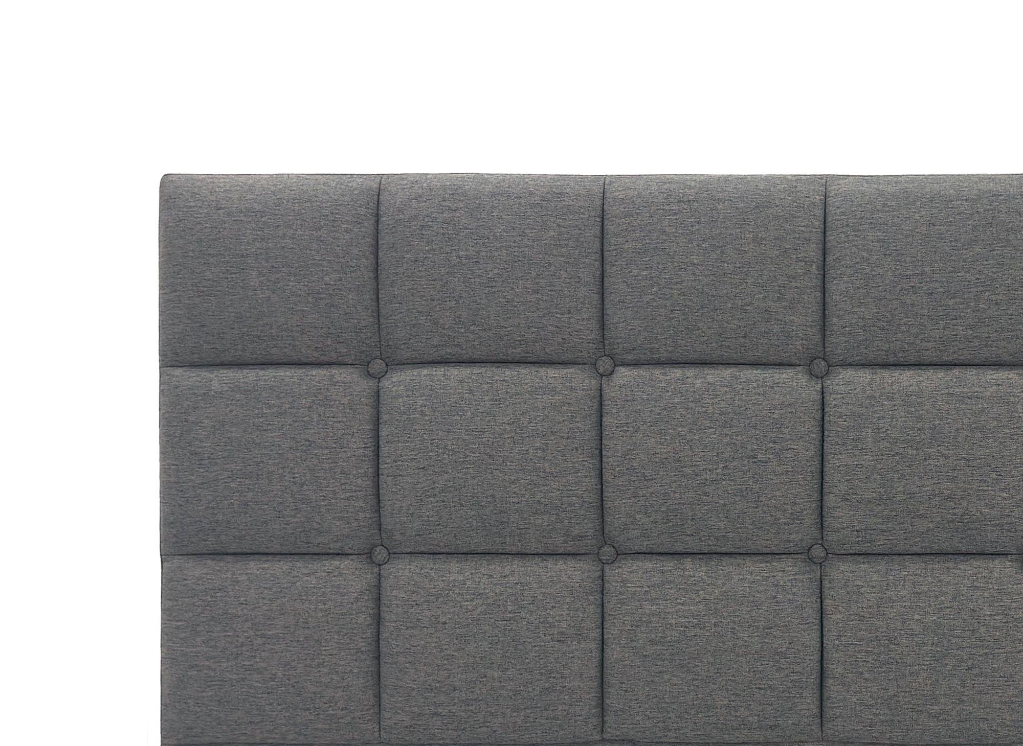 ALVERA 180 cm Designer-Kopfteil aus grauem Stoff