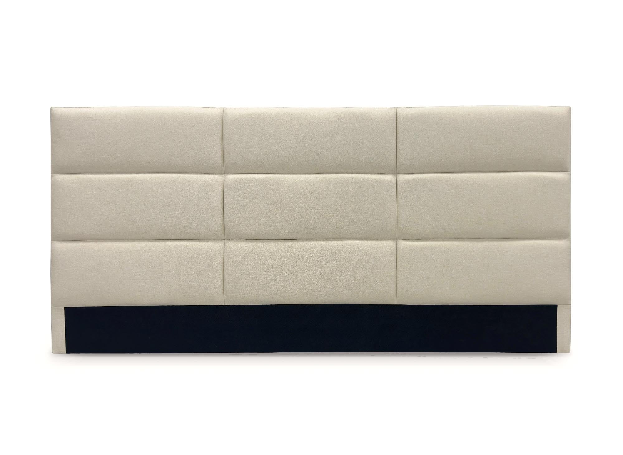 MATTY 180 cm Designer-Kopfteil aus beigefarbenem Stoff