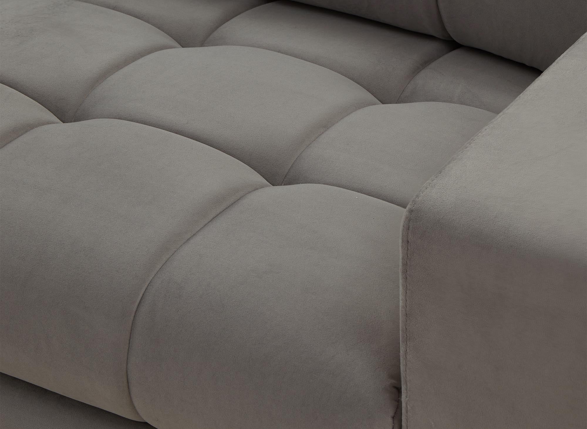 COSMO 2-Sitzer-Sofa aus grauem Samt