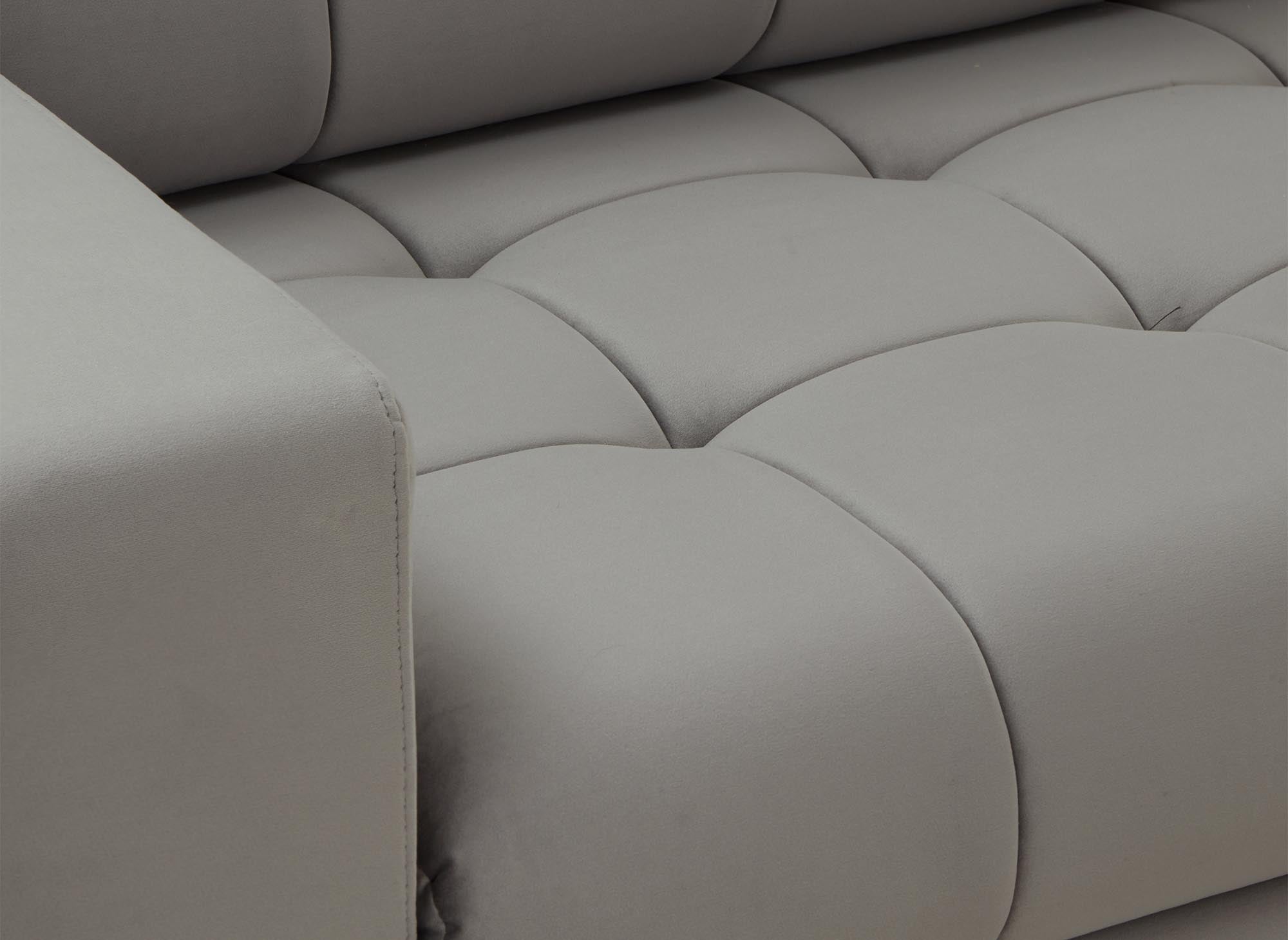 COSMO 2-Sitzer-Sofa aus grauem Samt