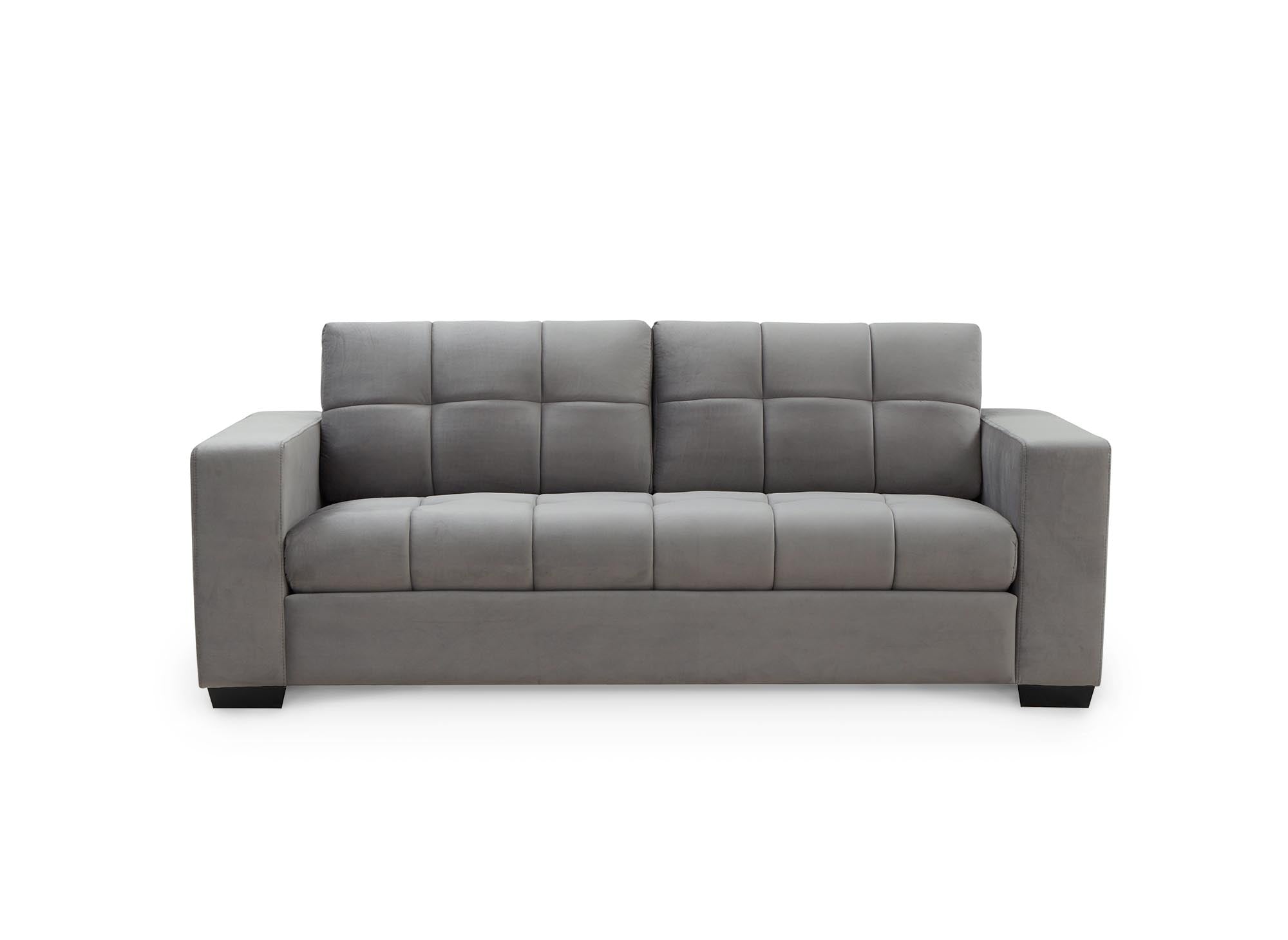 COSMO 2-Sitzer-Sofa aus grauem Samt