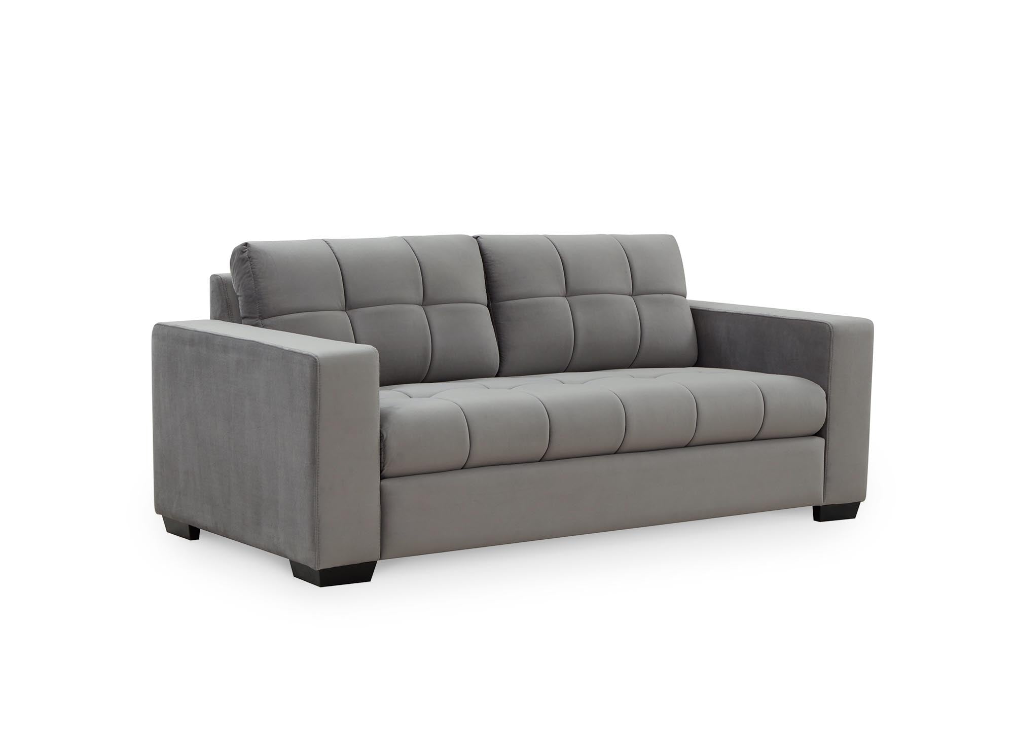 COSMO 2-Sitzer-Sofa aus grauem Samt