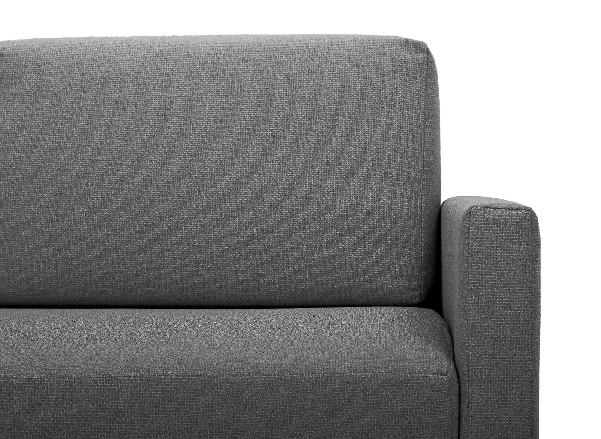 YERAZ 2-Sitzer-Schlafsofa mit Aufbewahrungsbox aus grauem Stoff