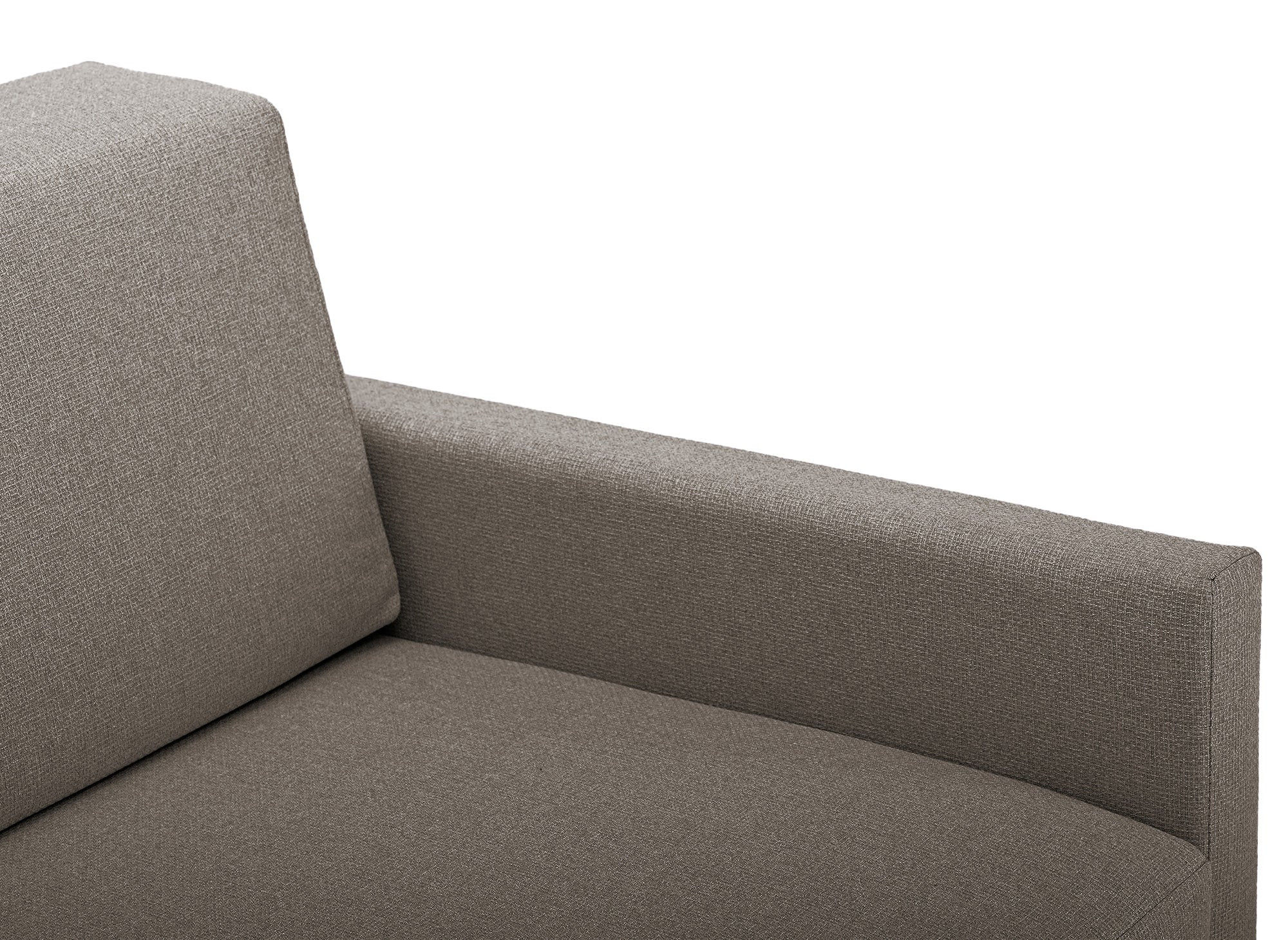 YERAZ 2-Sitzer-Schlafsofa mit Aufbewahrungsbox aus taupefarbenem Stoff