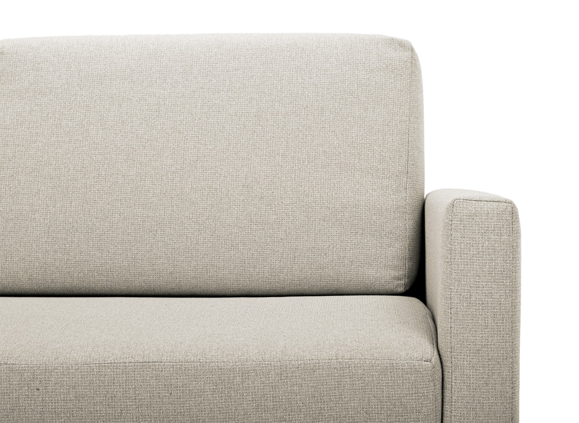 2-Sitzer-Schlafsofa mit Aufbewahrungsbox aus beigem Stoff YERAZ