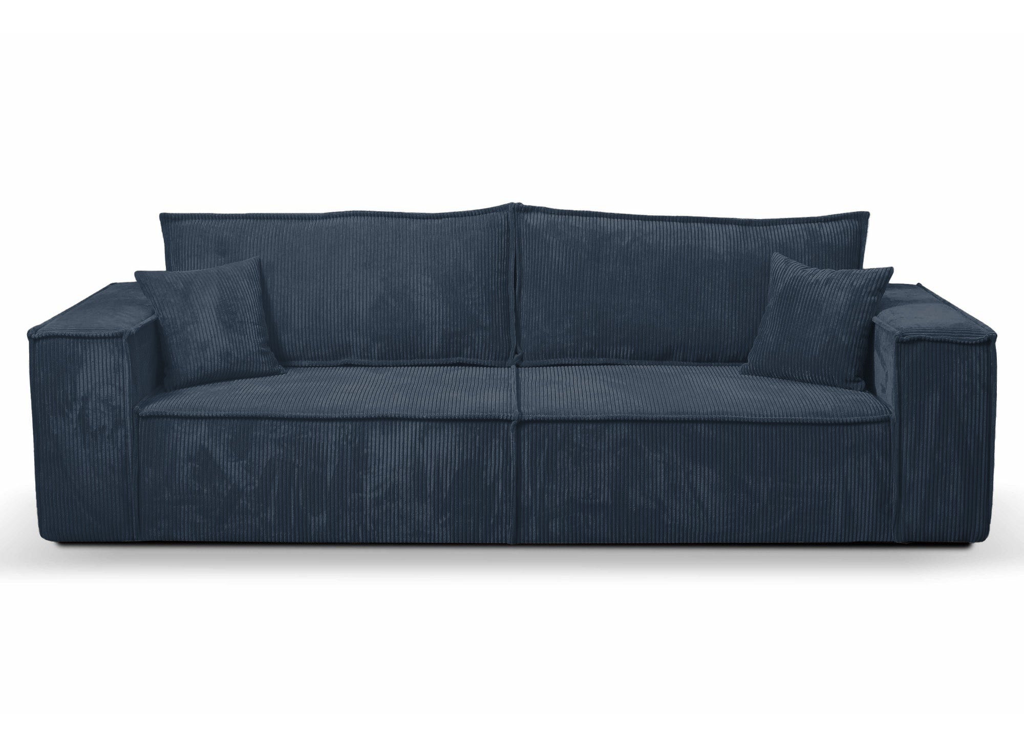 3-Sitzer-Sofa mit Stauraum aus jadeblauem Samt