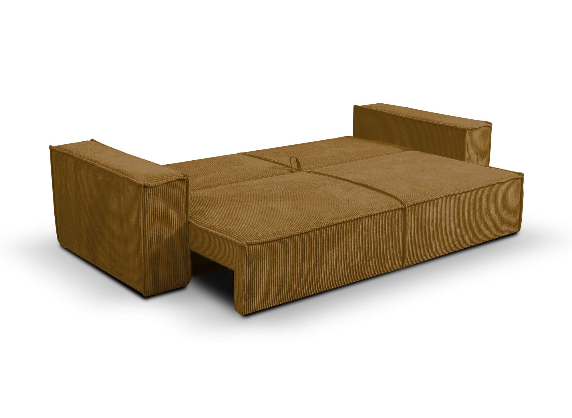 JADE 3-Sitzer-Sofa aus senfgelbem Samt mit Stauraum