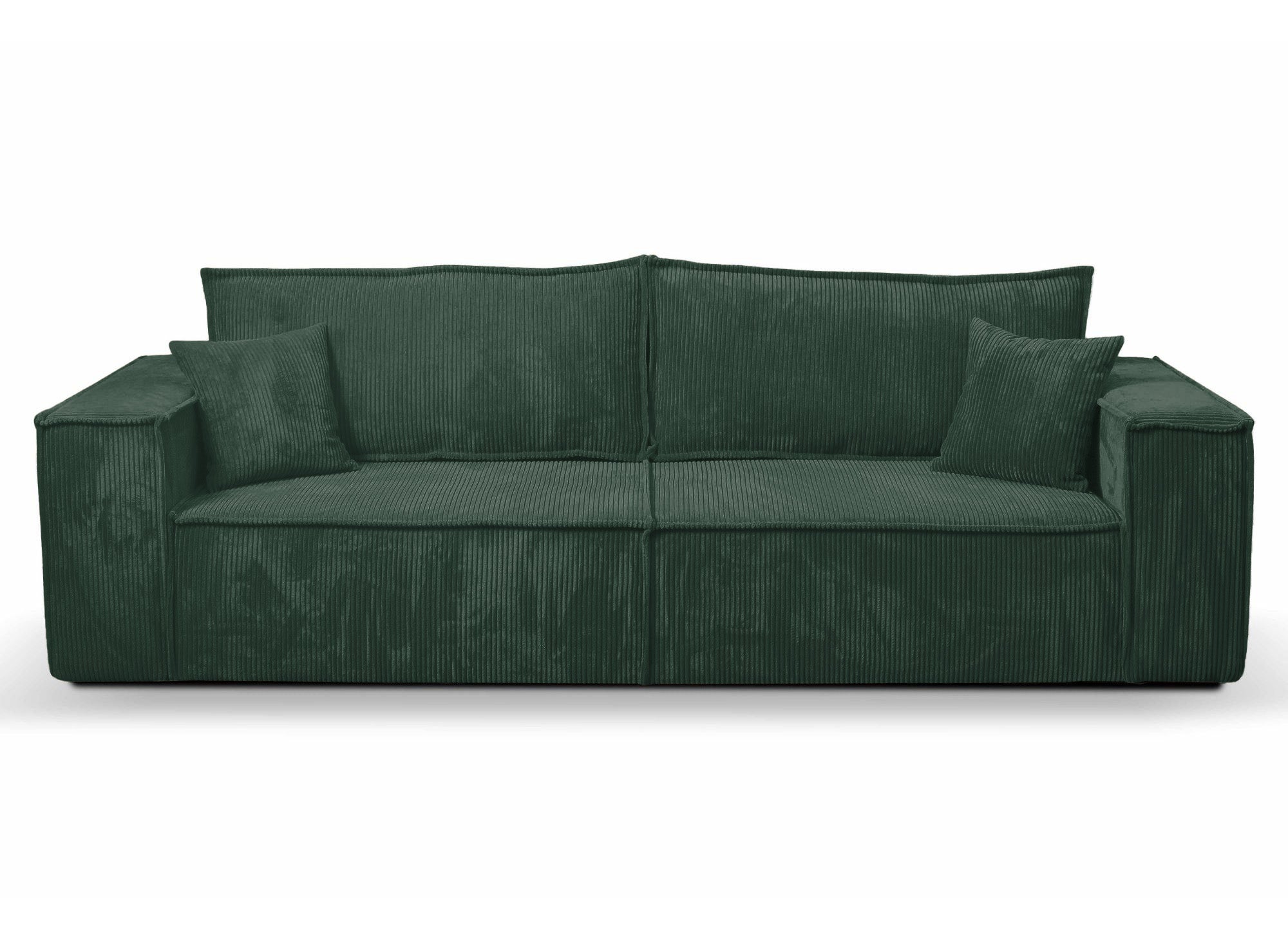 JADE 3-Sitzer-Sofa mit Stauraum aus smaragdgrünem Samt
