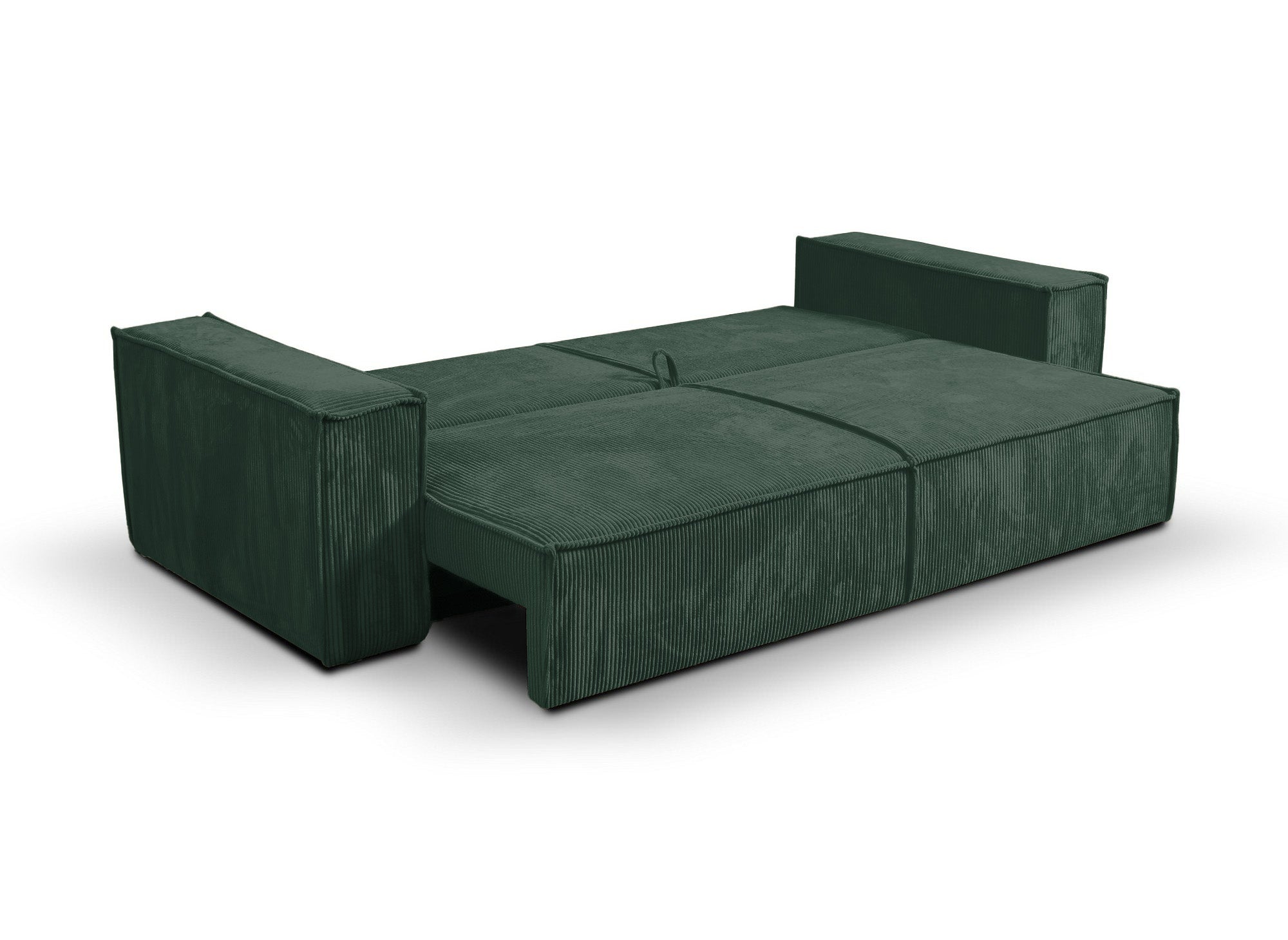 JADE 3-Sitzer-Sofa mit Stauraum aus smaragdgrünem Samt