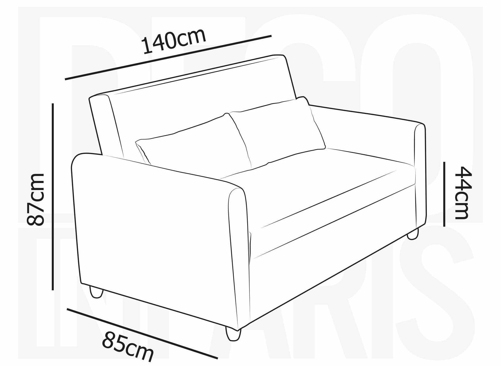 Skandinavisches Schlafsofa aus ecru-weißem Bouclette-Stoff KALAYA