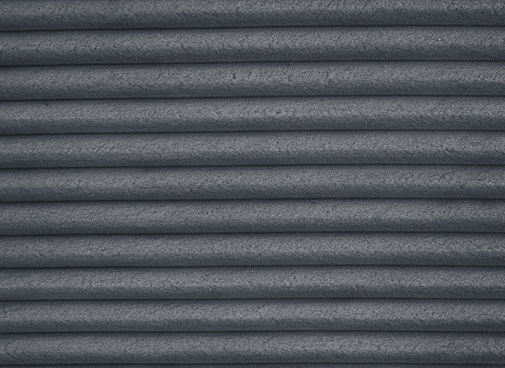 TILDA Ecksofa mit Bettfunktion und Stauraum, weicher Cord, Grau, rechtwinklig