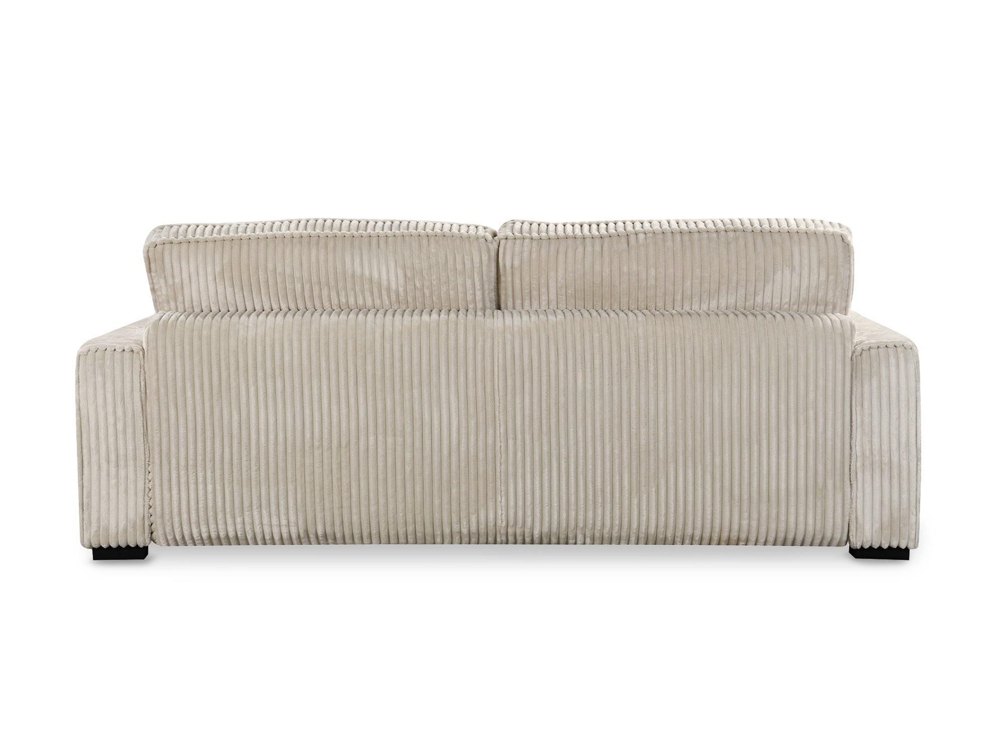 ALINE 3-Sitzer-Schlafsofa aus dickem, beigem Cord