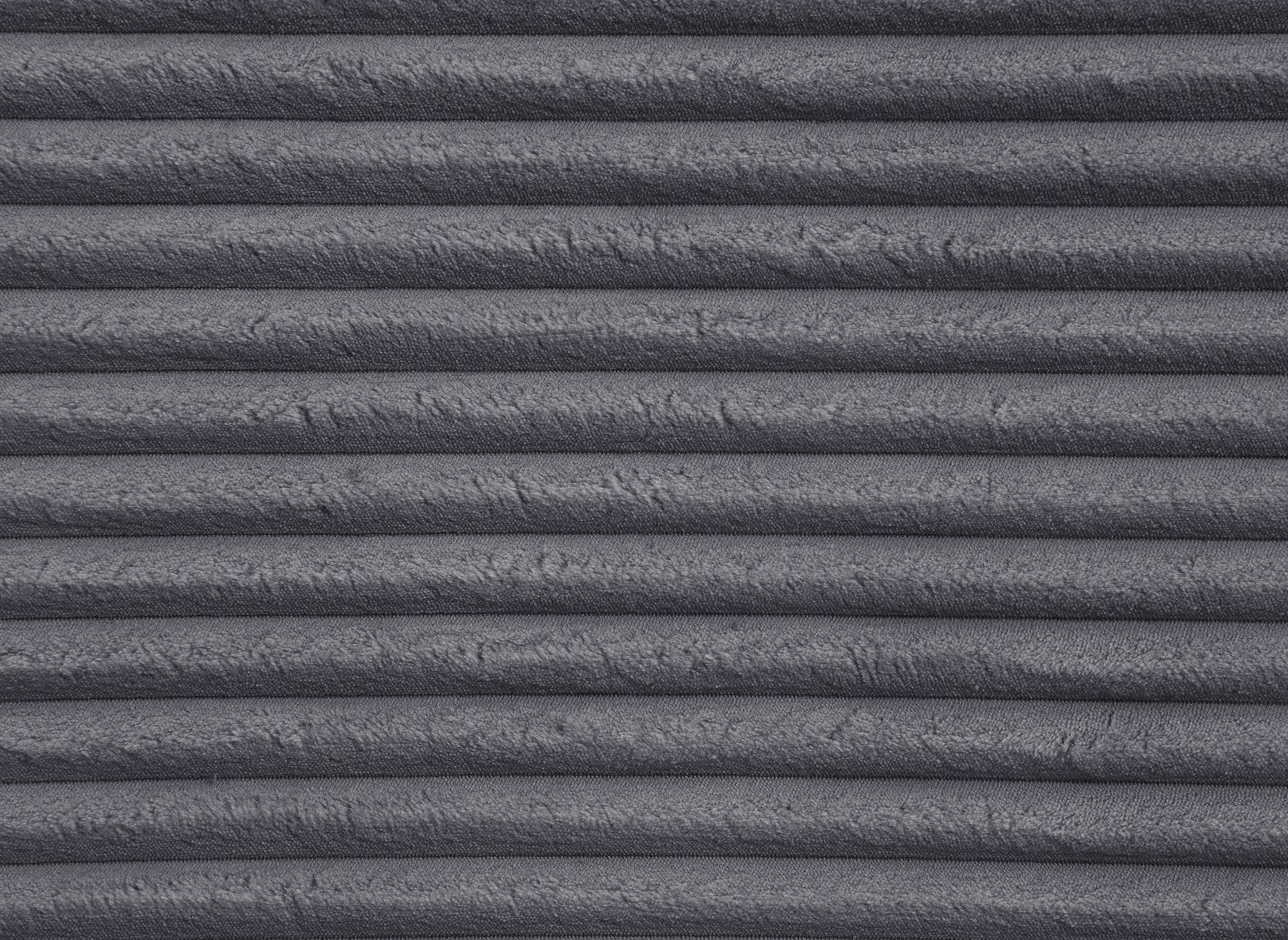 TILDA Graues Cord-Panoramasofa mit Stauraum – rechtwinklig