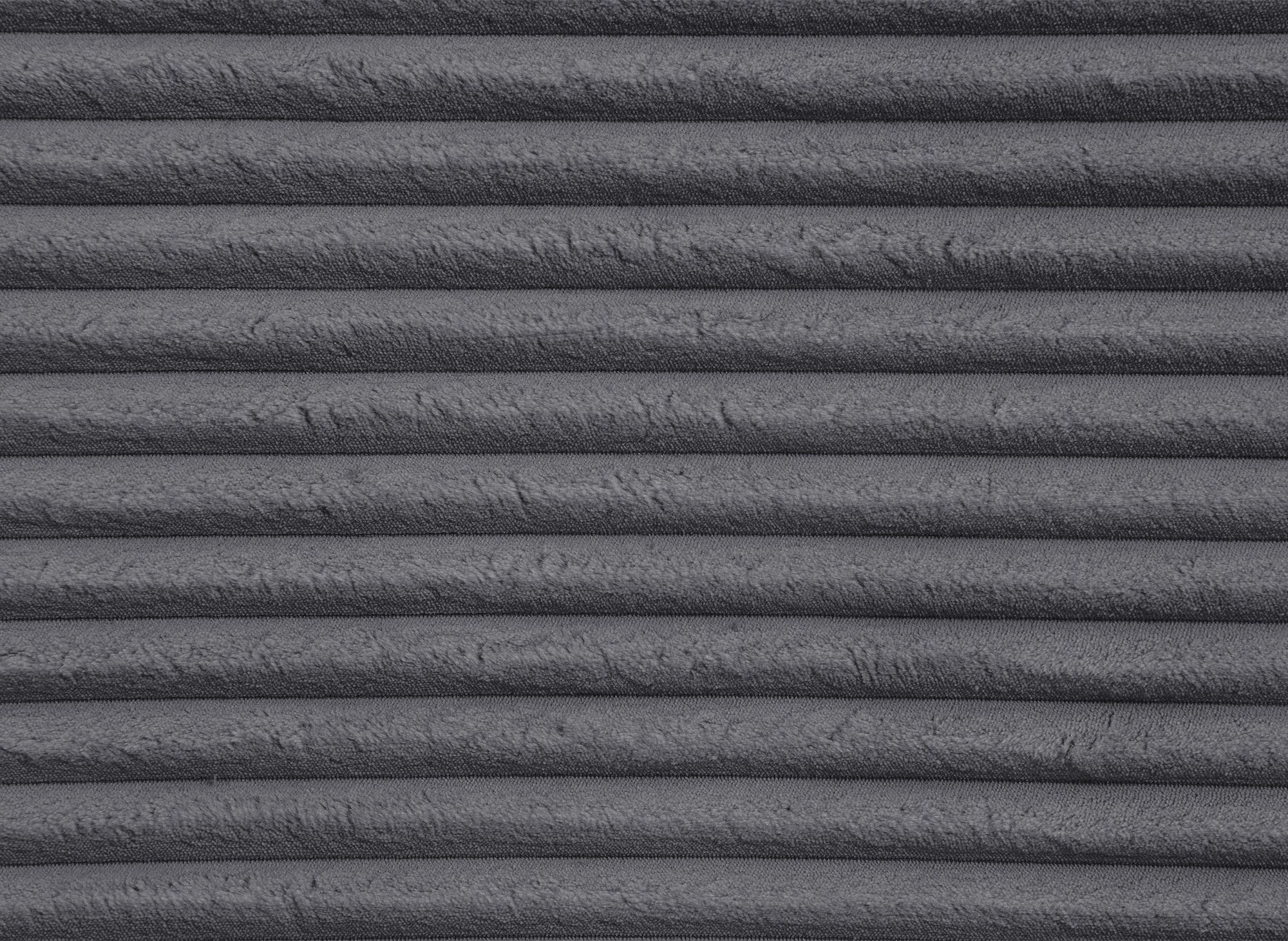 TILDA Ecksofa mit Bettfunktion, gerippt, grau, mit Chaiselongue und Stauraum, rechtwinklig