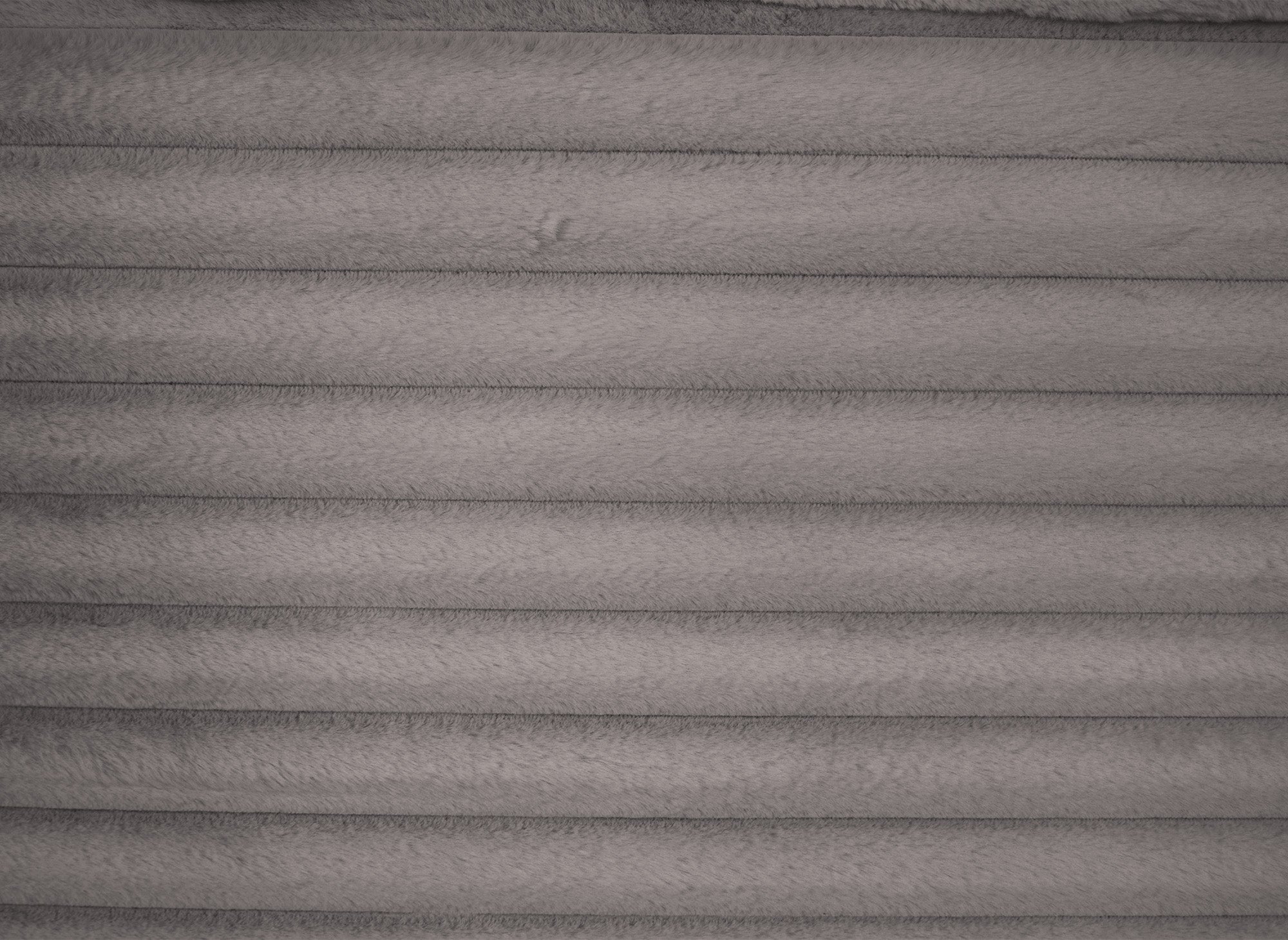 DAHO 1-Sitzer-Sofa mit gerader Chaiselongue in grauem, breitrippigem Samt