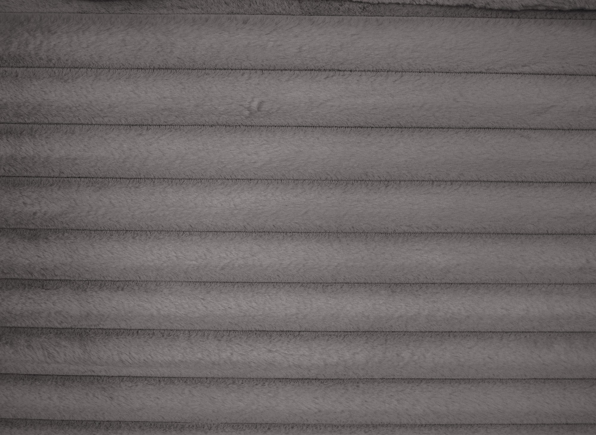 DAHO graues, weich geripptes 2-Sitzer-Sofa mit geradem Sitz