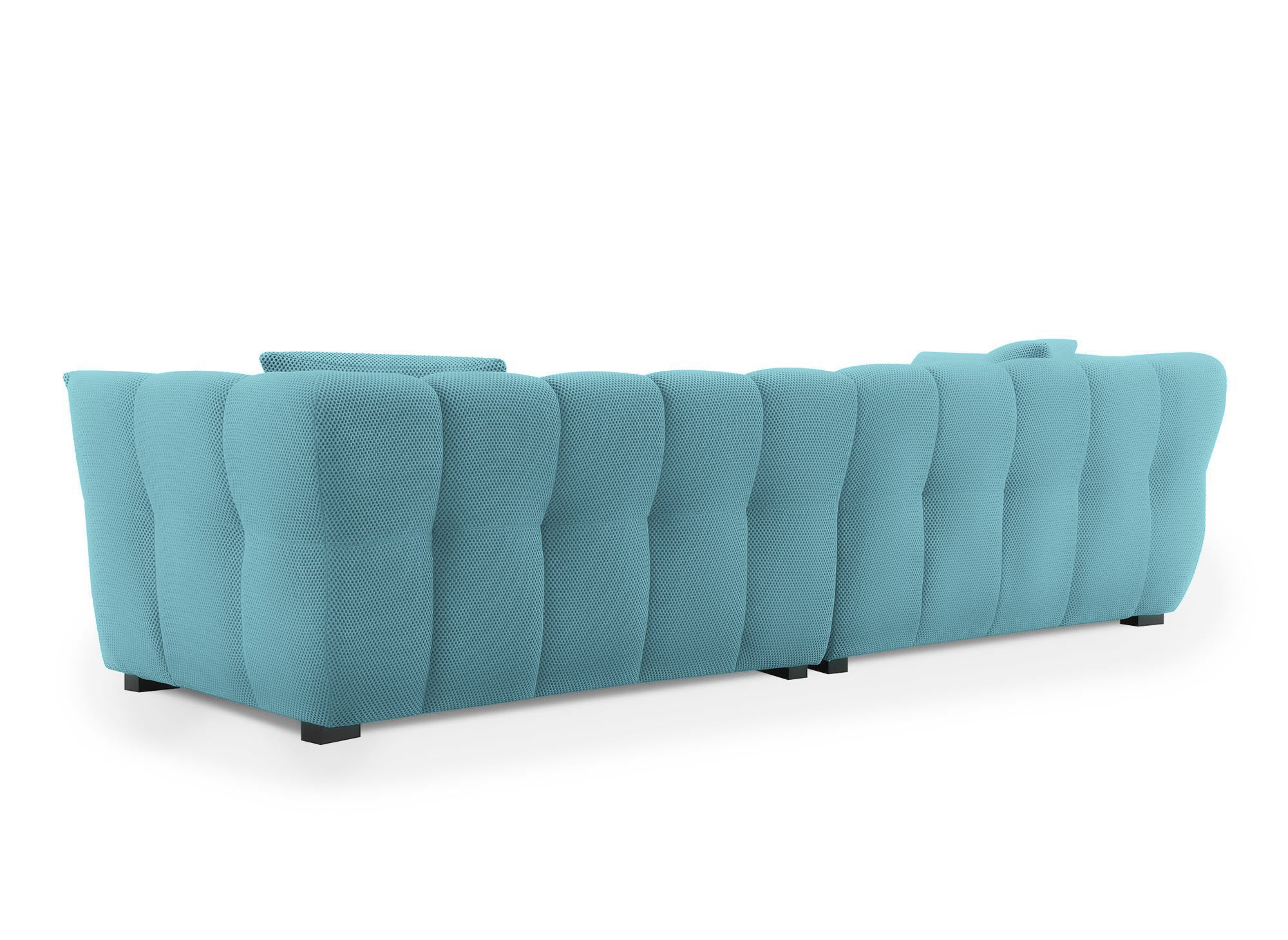 ELENA 4-Sitzer-Sofa aus 3D-Stoff in Wassergrün