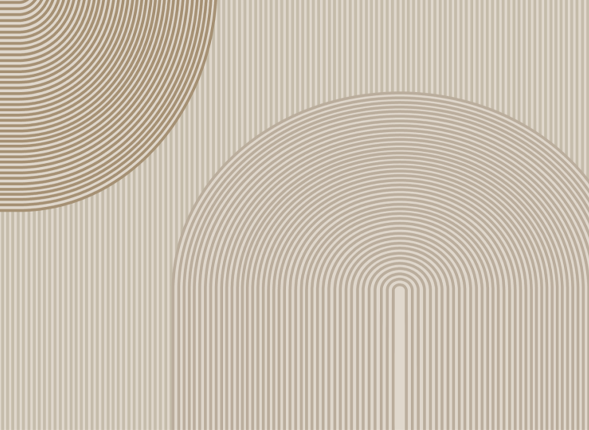 Beigefarbener rechteckiger Teppich mit kreisförmigen Mustern 160x230cm SAMA