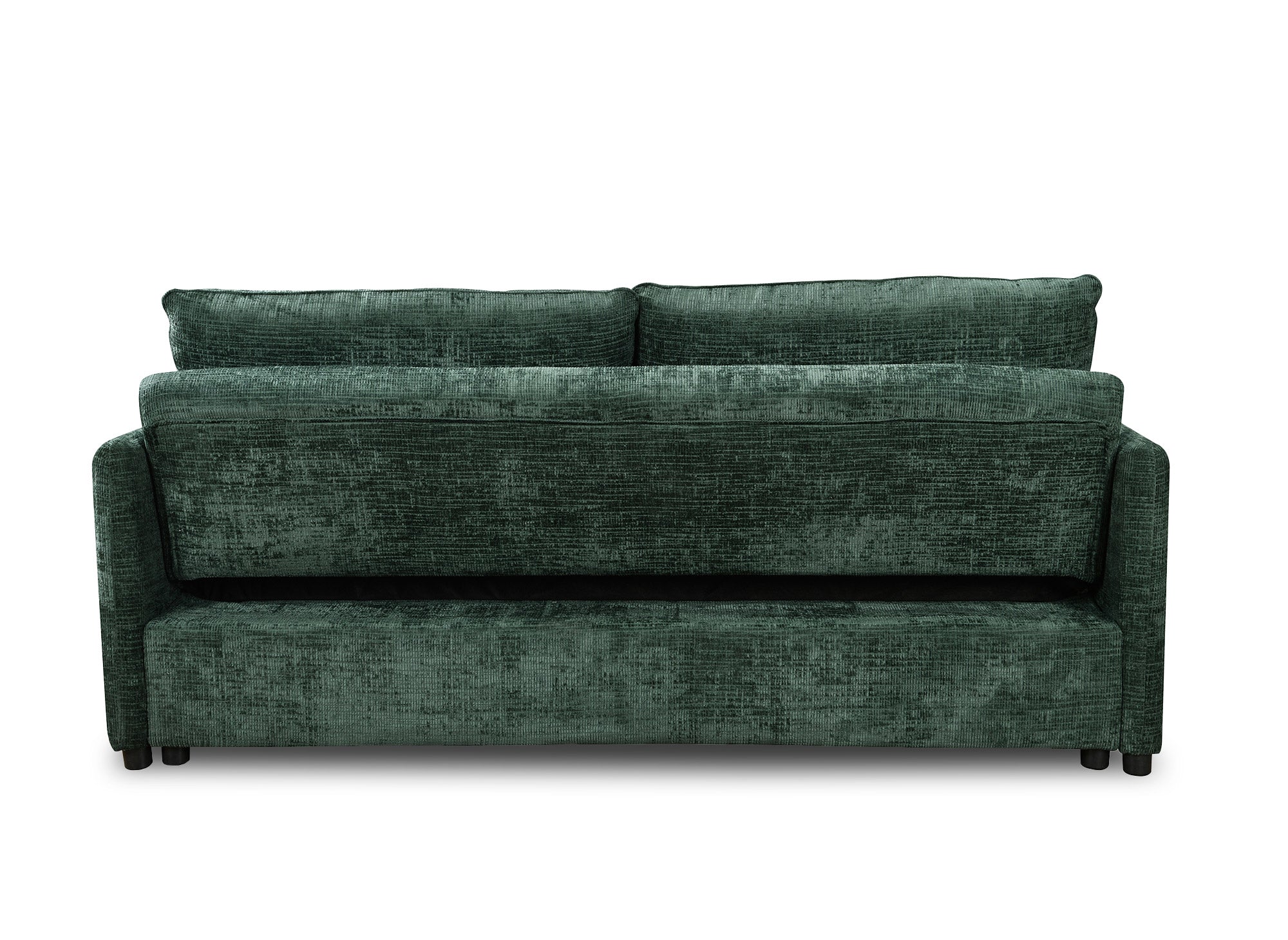 LAMAR 3-Sitzer-Sofa, gerade, aus grün meliertem Samt