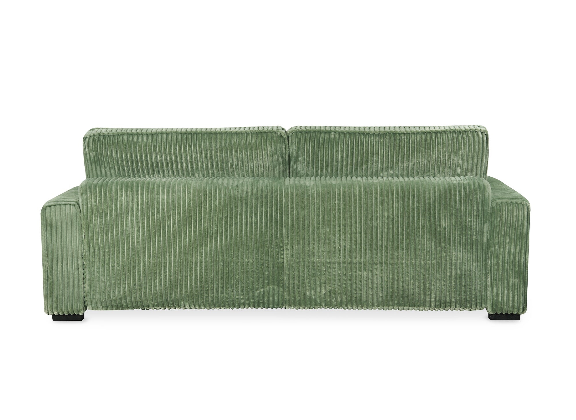 ALINE 3-Sitzer-Schlafsofa aus dickem grünem Cord