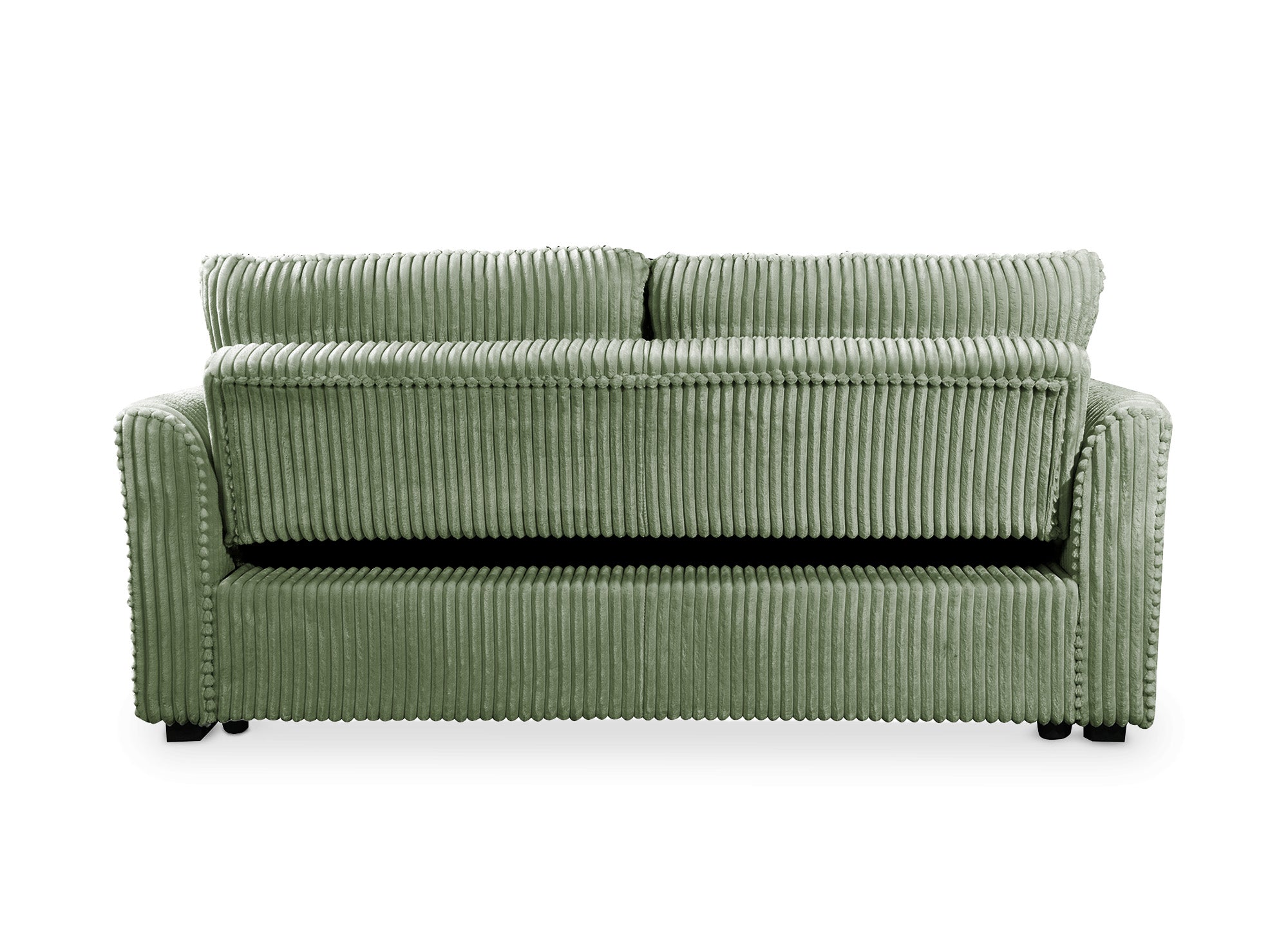 MAYLIE 3-Sitzer-Schlafsofa aus dickem grünem Cord