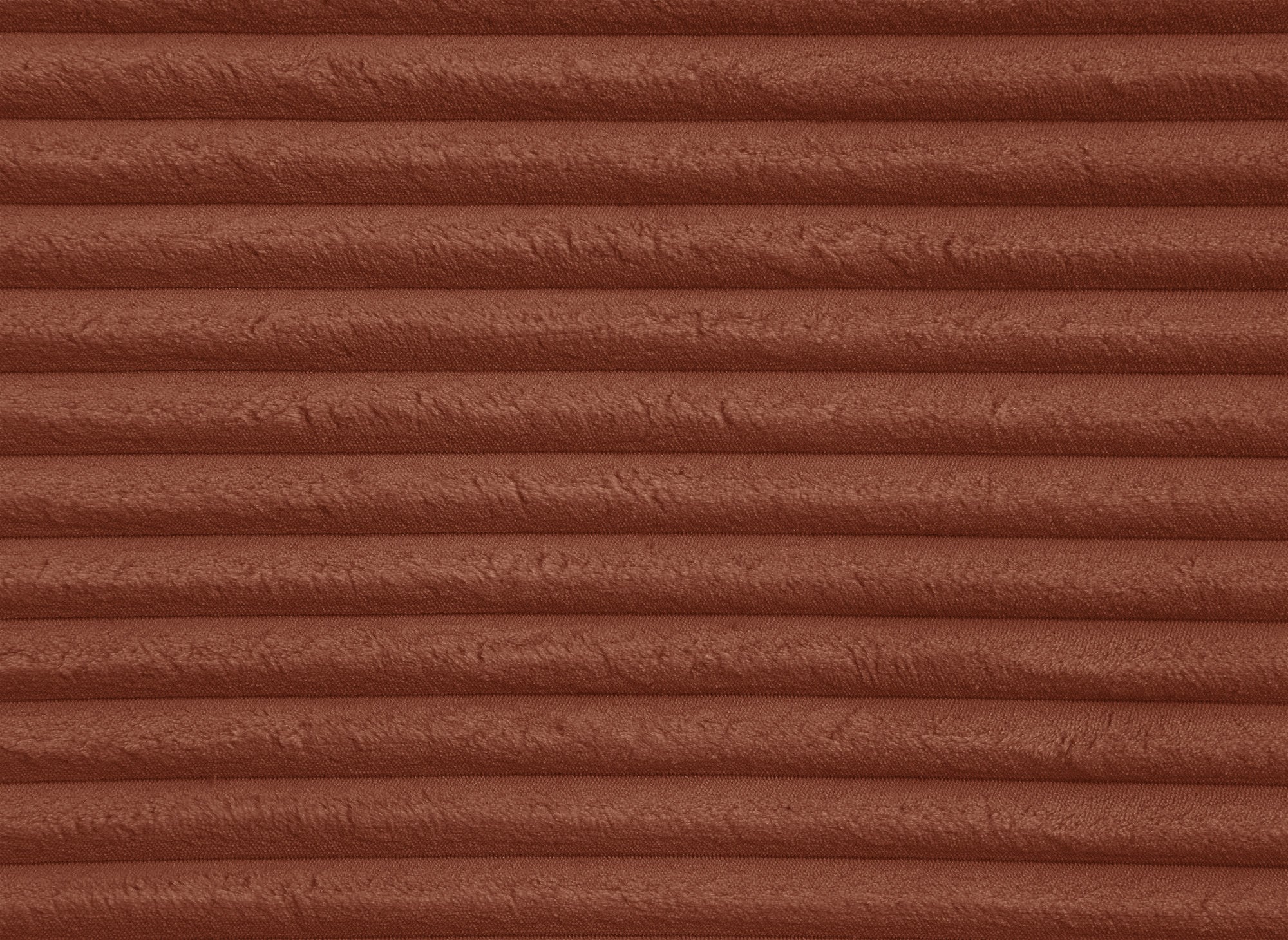 TILDA Terrakotta geripptes Ecksofa mit Schlaffunktion, Chaiselongue und Stauraum – Linke Ecke