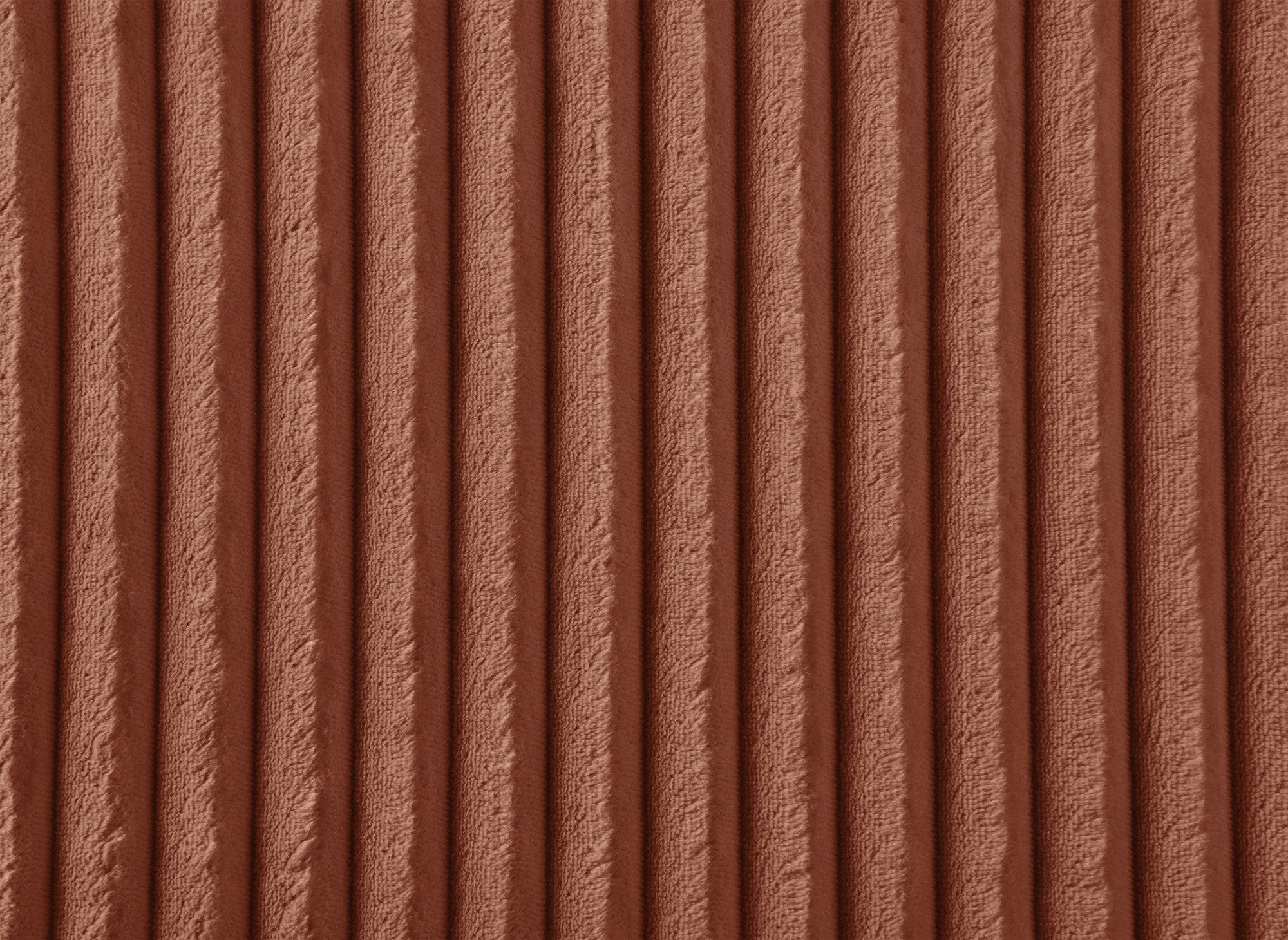 NOELIA, wendbares Eckschlafsofa mit Stauraum aus dickem Terrakotta-Cord