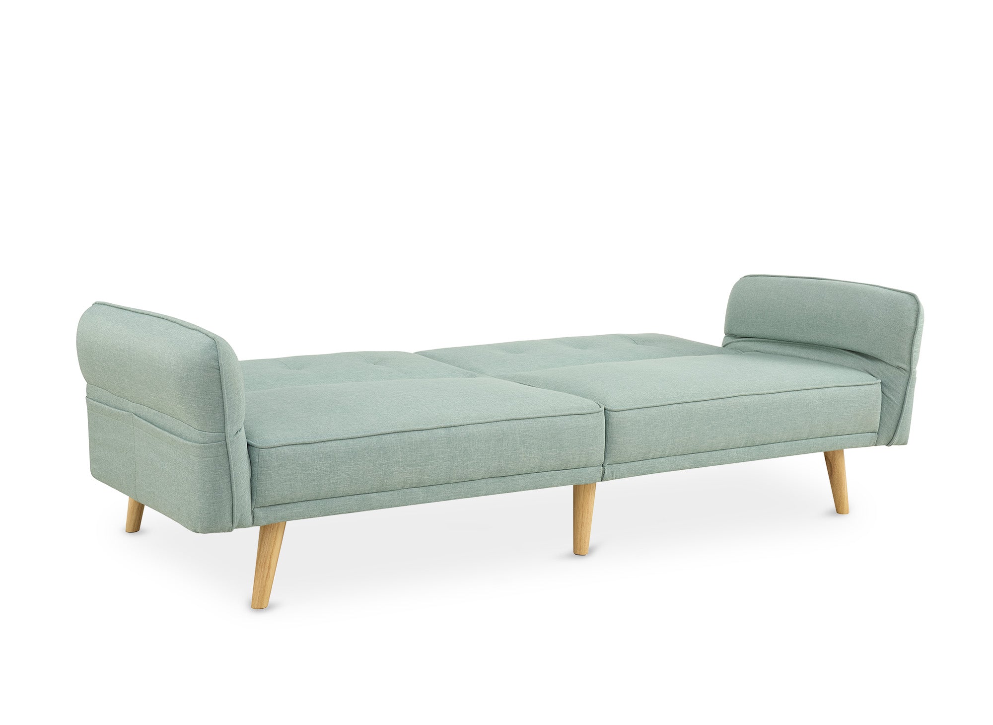 CHILI 3-Sitzer-Schlafsofa aus wassergrünem Stoff