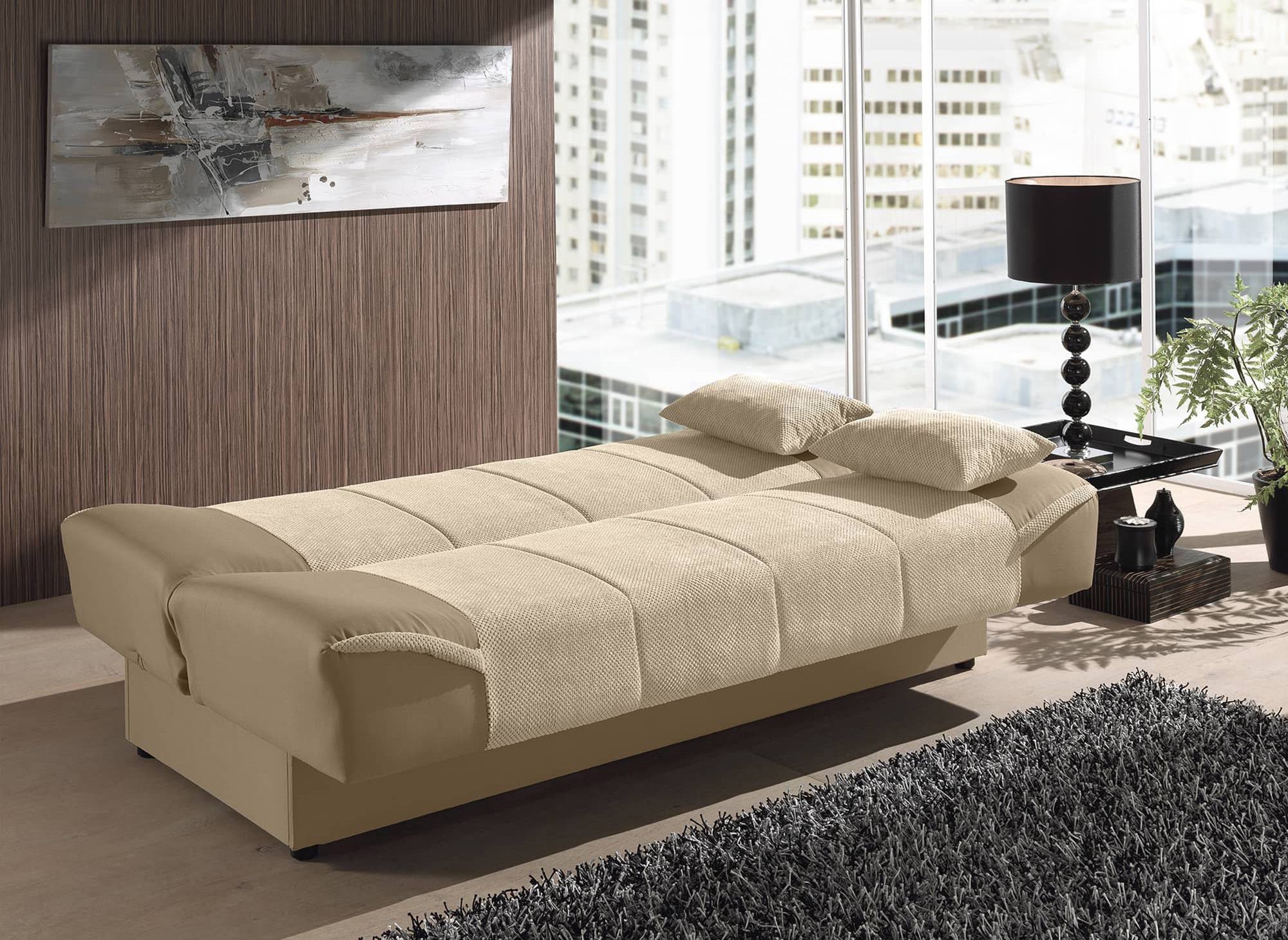 NATI beiges Schlafsofa