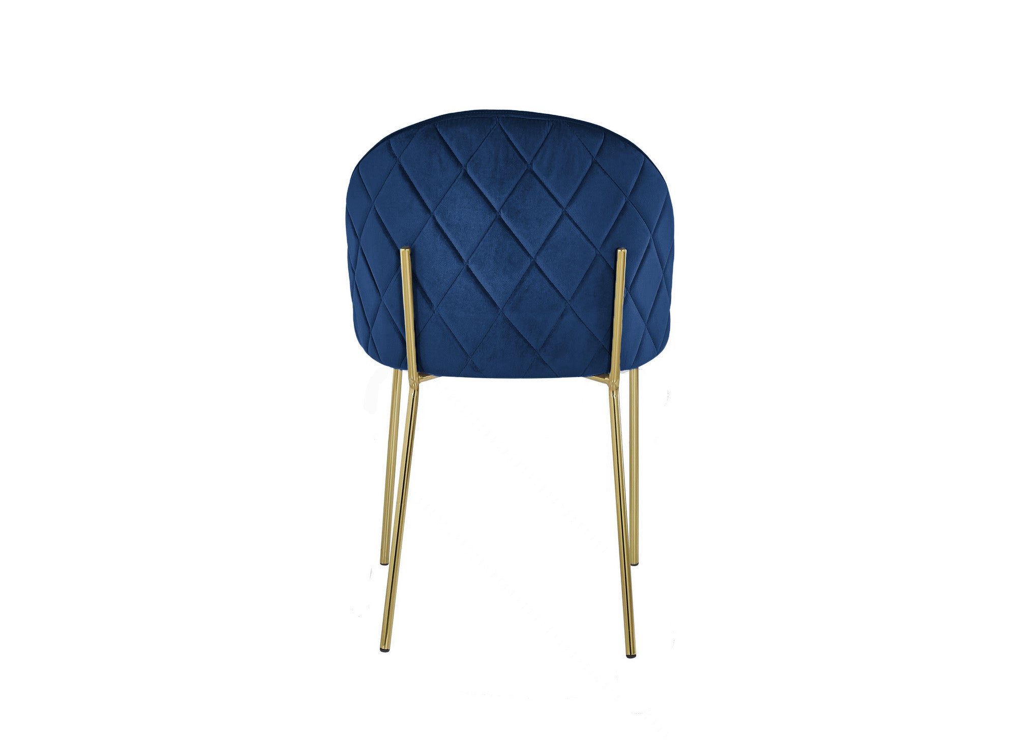 2er-Set KENNETH Designer-Stühle aus blauem Samt