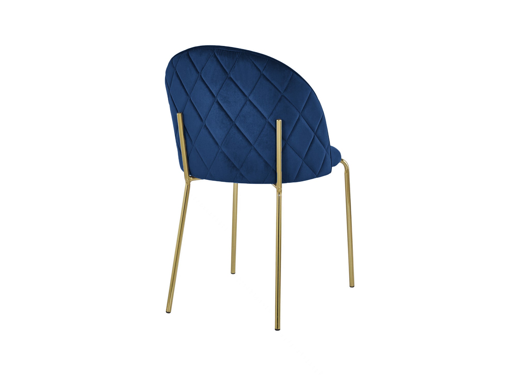 2er-Set KENNETH Designer-Stühle aus blauem Samt