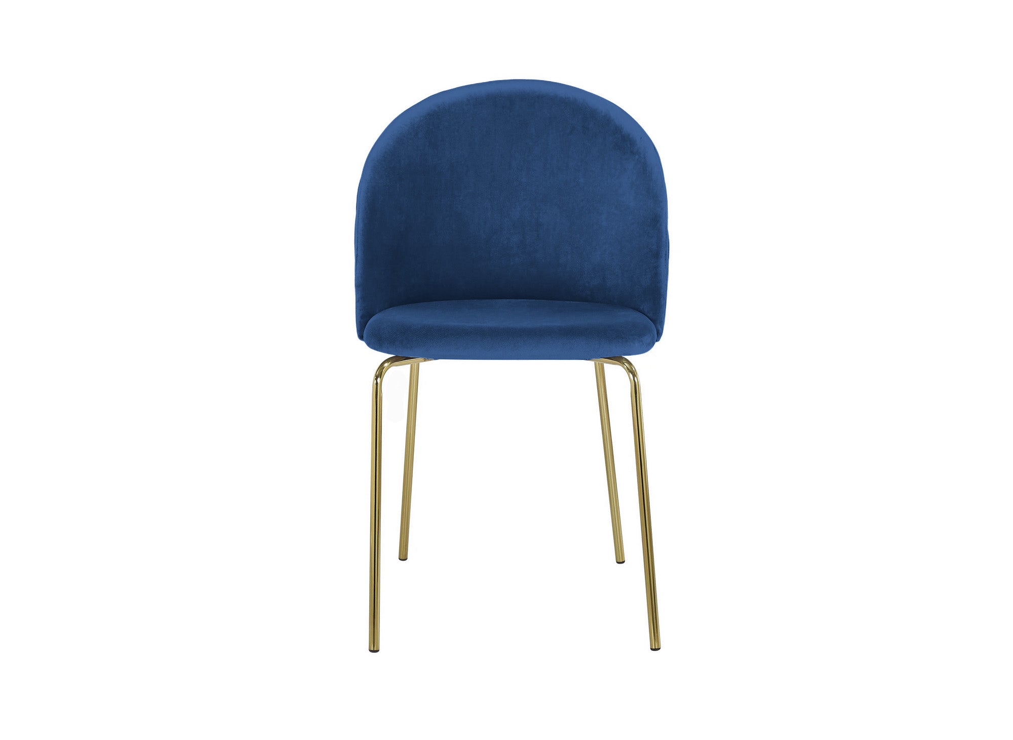 2er-Set KENNETH Designer-Stühle aus blauem Samt