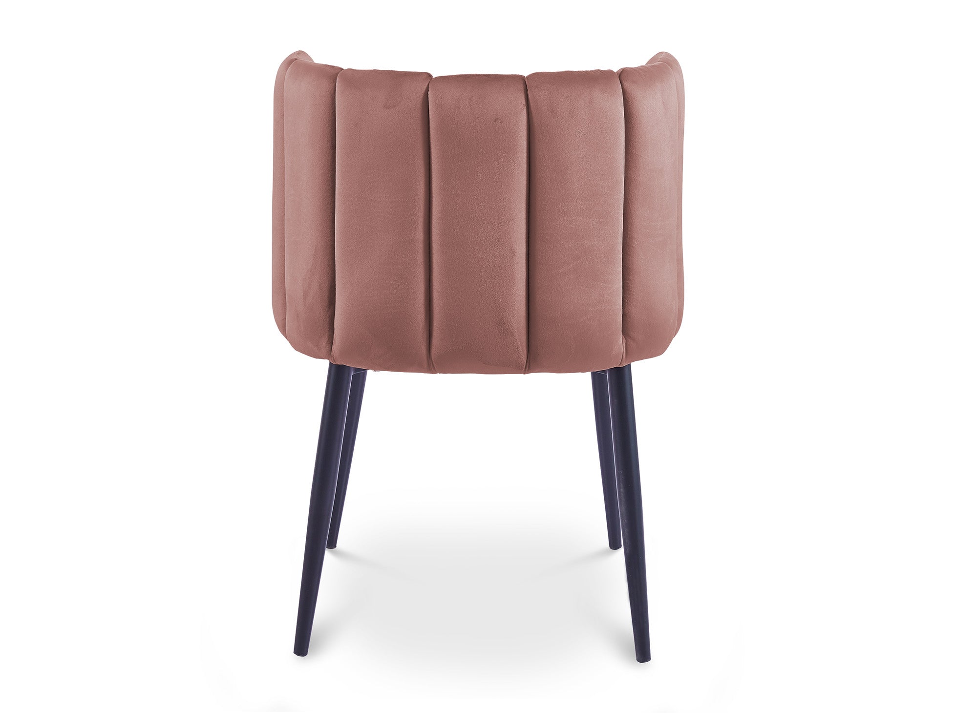 2er-Set Designer-Stühle DEBBY aus rosa Samt