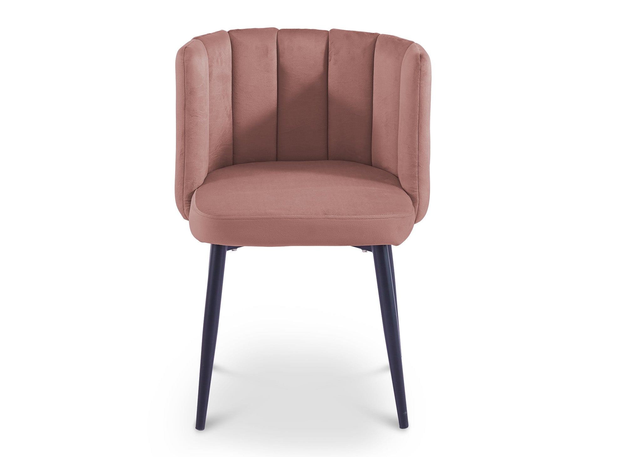 2er-Set Designer-Stühle DEBBY aus rosa Samt