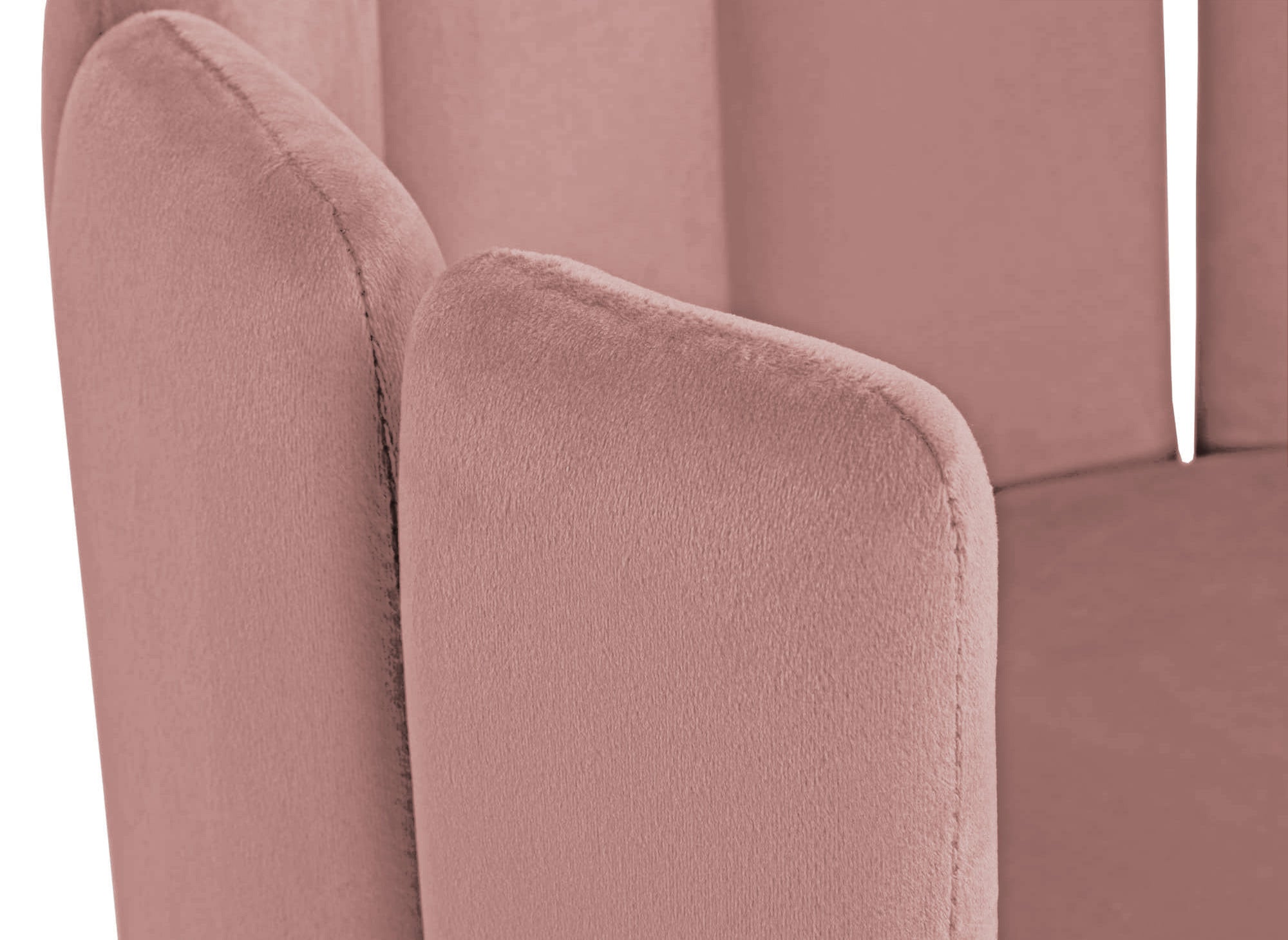 2er-Set Designer-Barhocker DEBBY aus rosa Samt