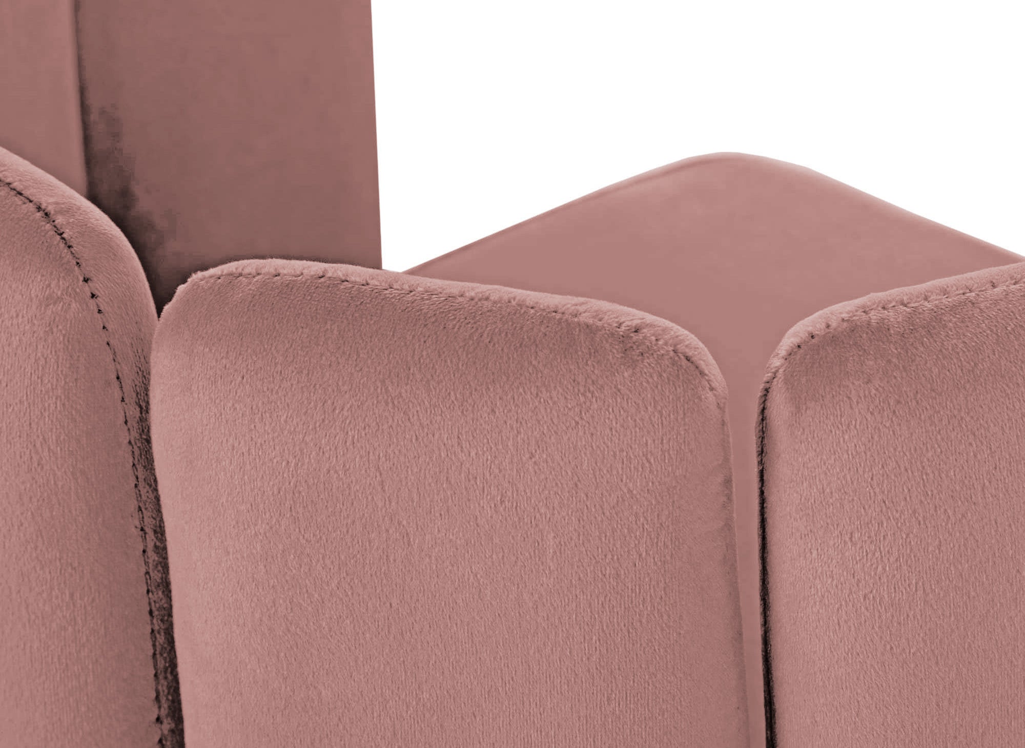 2er-Set Designer-Barhocker DEBBY aus rosa Samt