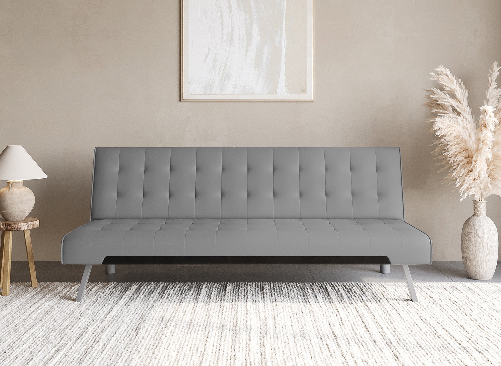 KEDY graues Designer-Polstersofa