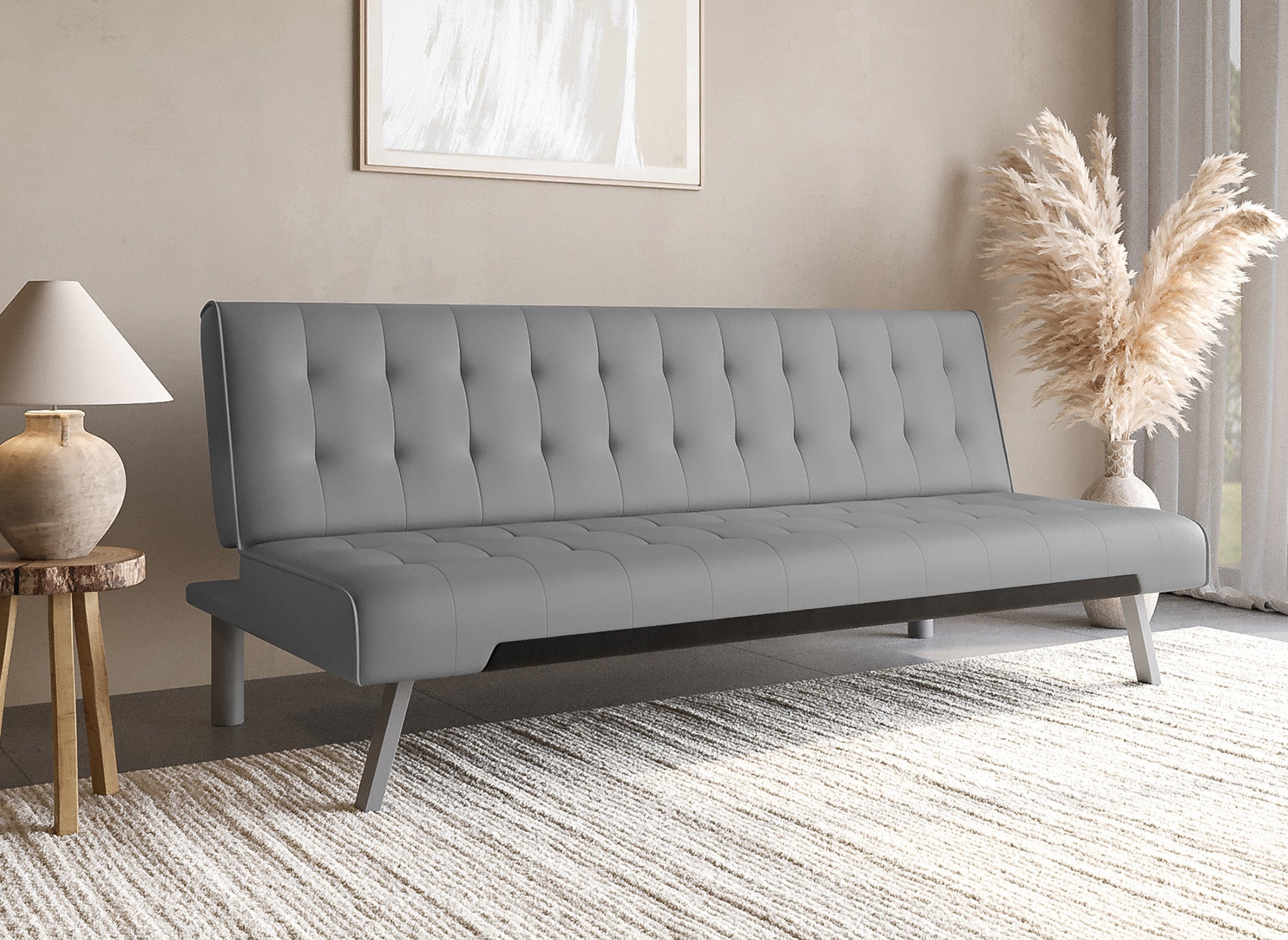 KEDY graues Designer-Polstersofa