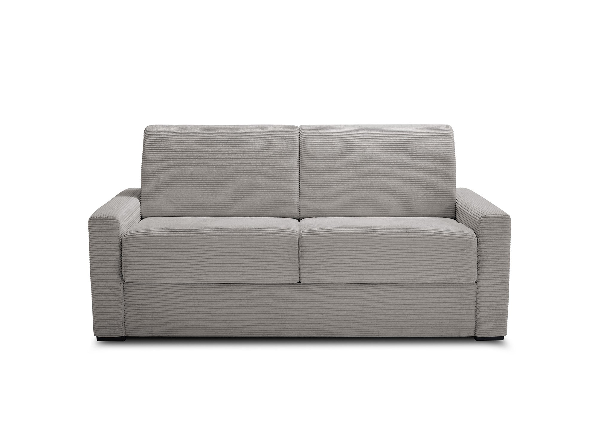 LOUNA LUXE 3-Sitzer-Schlafsofa aus beigem Cord mit Expressöffnung und 18 cm Matratze